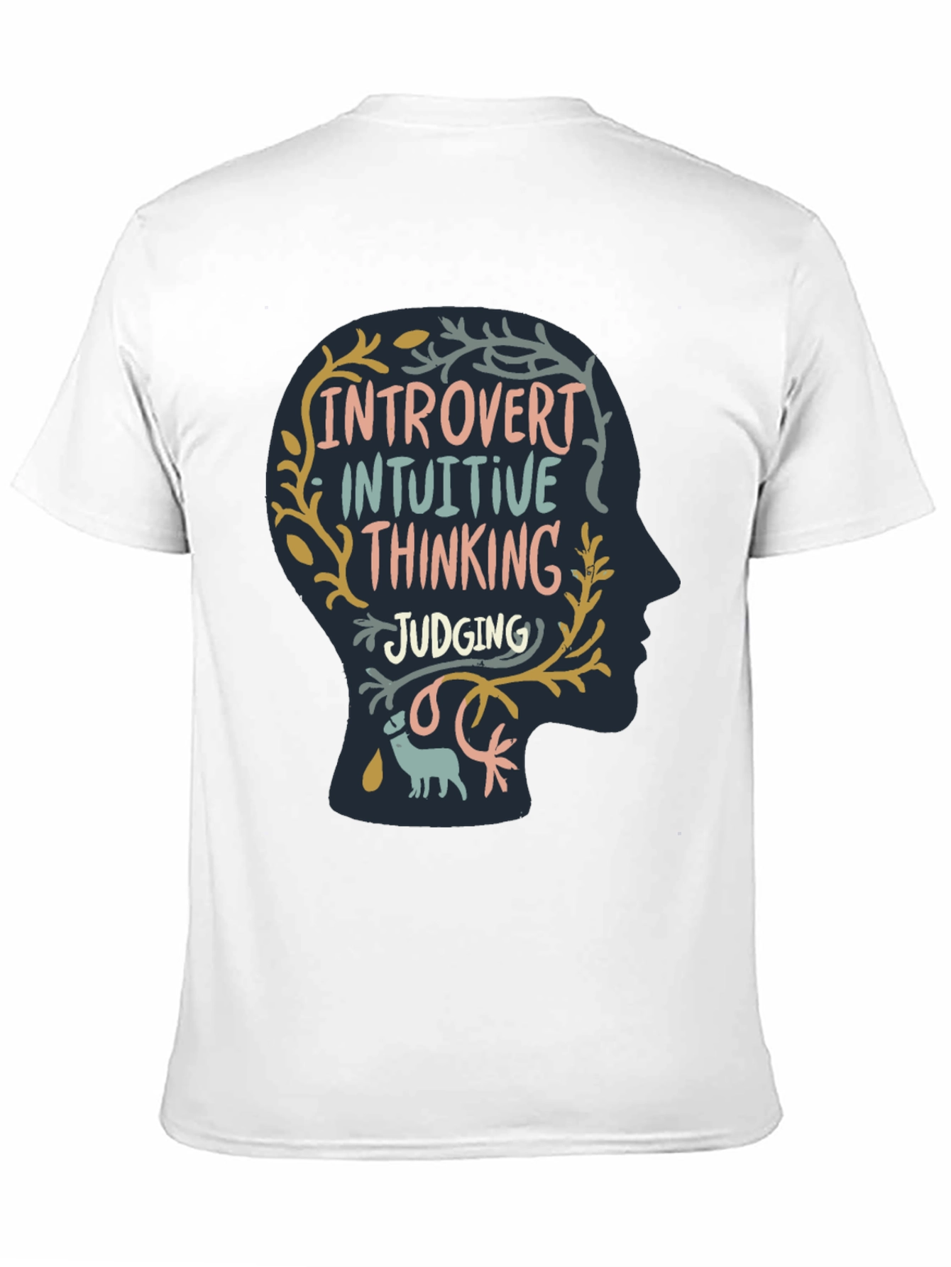Black Introvert Personality T-Shirt view 11