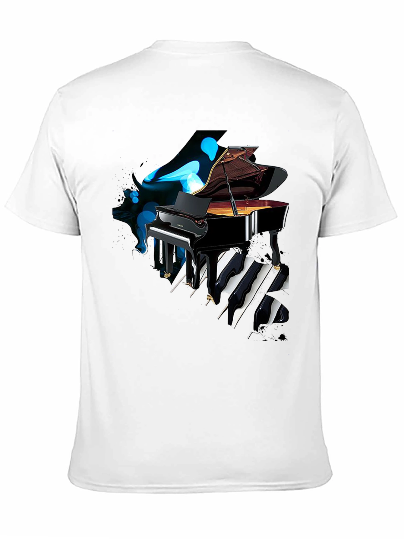 Black Piano Keys T-Shirt - Unique Music Lover Tee view 11