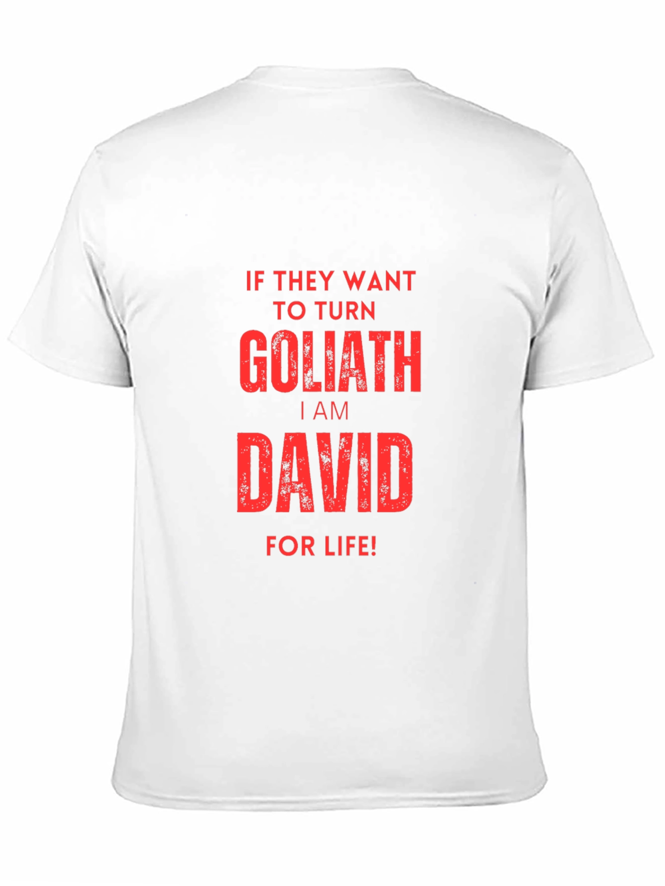 Black I am David For Life T-Shirt view 11