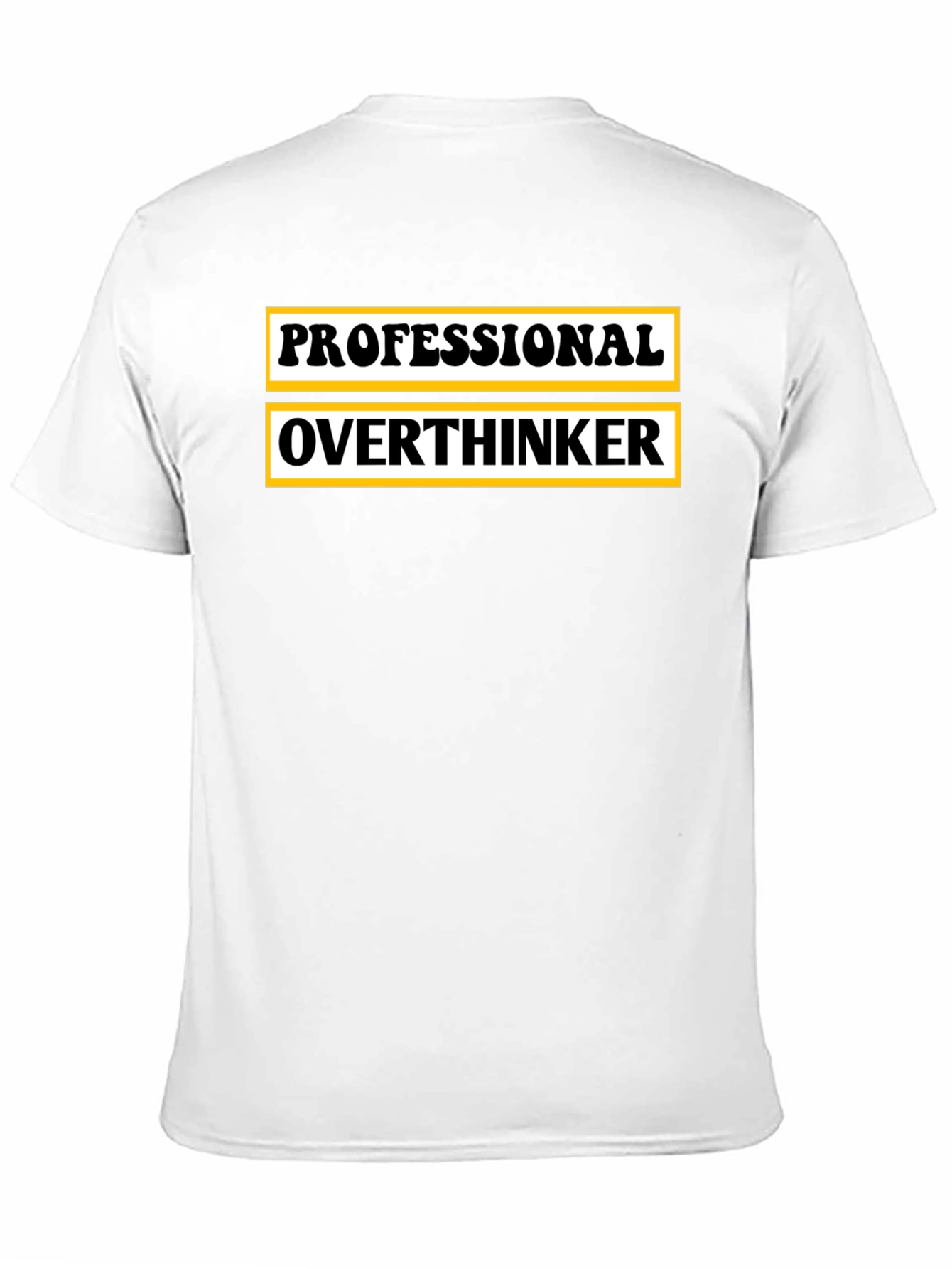 Black Professional Overthinker Graphic T-Shirt view 11