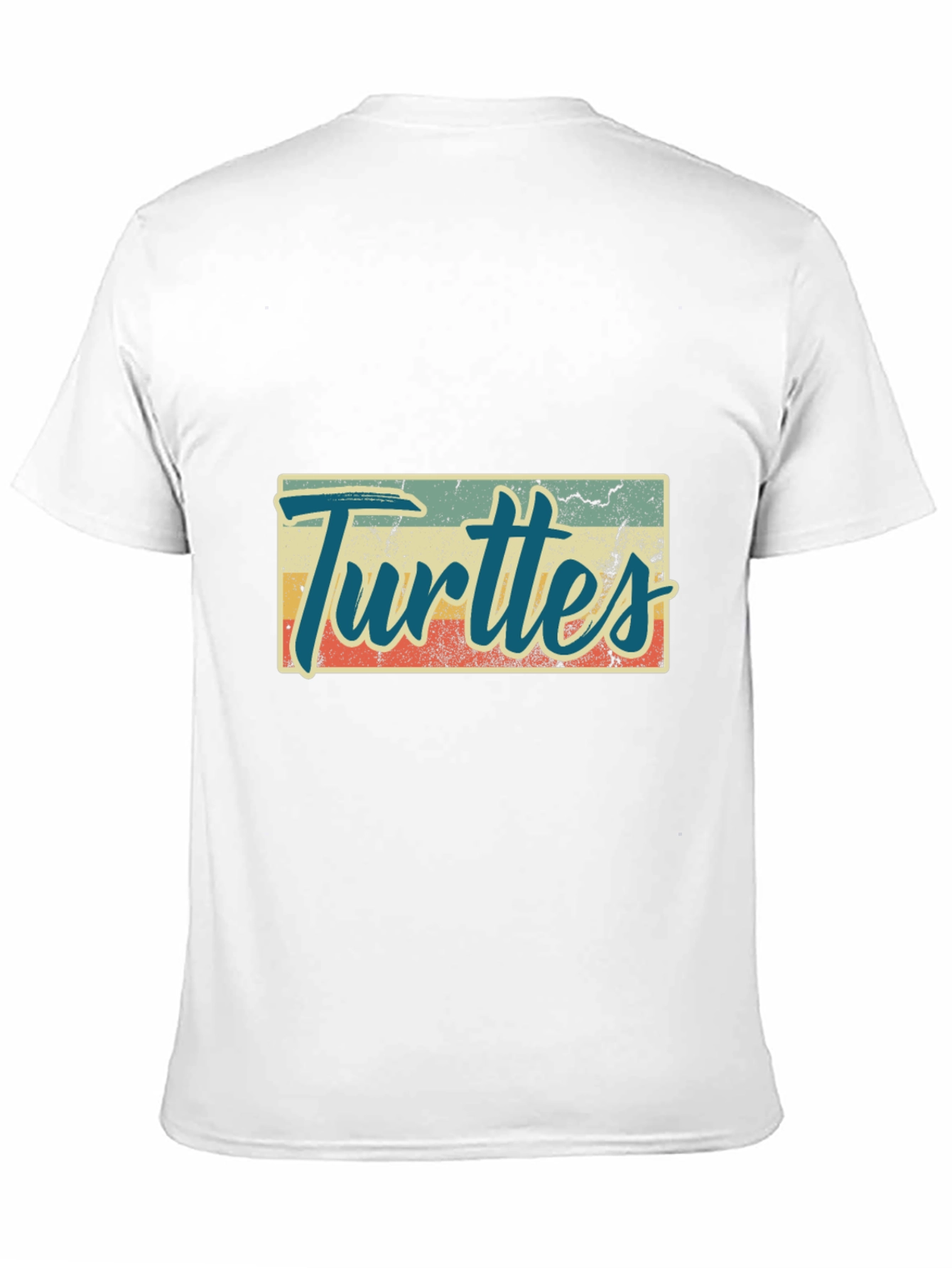 Black Retro Turtles Graphic Tee - Black Crew Neck view 11
