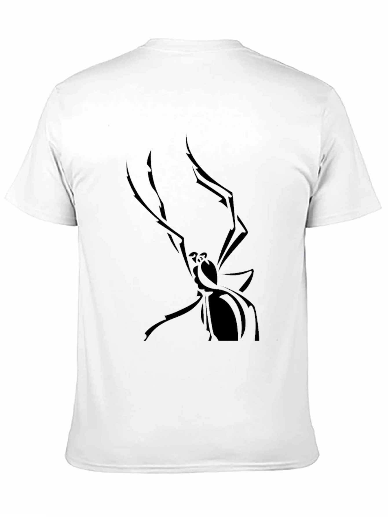 Black Men's Black Spider Graphic Tee view 11