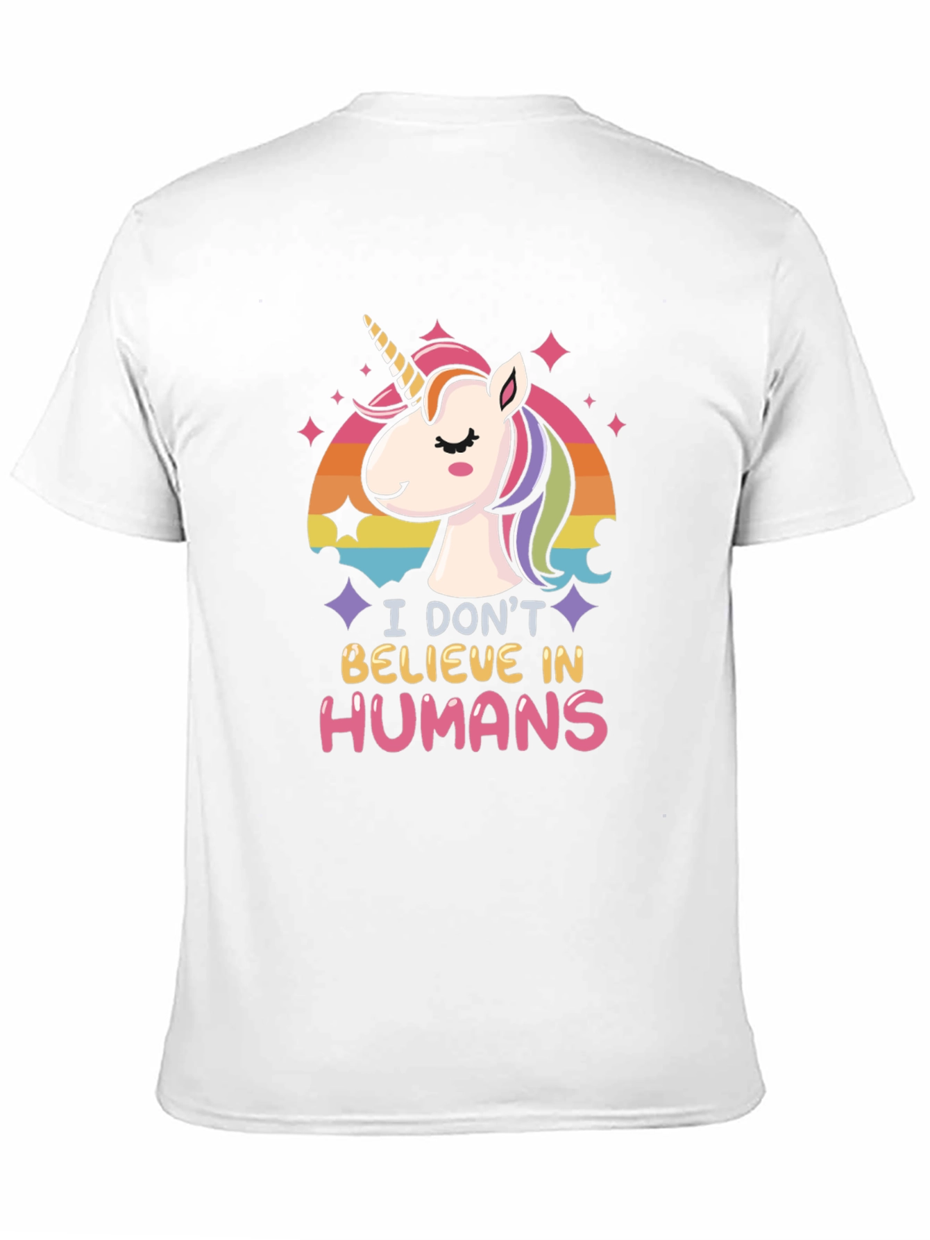 Black Unicorn 'I Don't Believe in Humans' Graphic Tee view 11