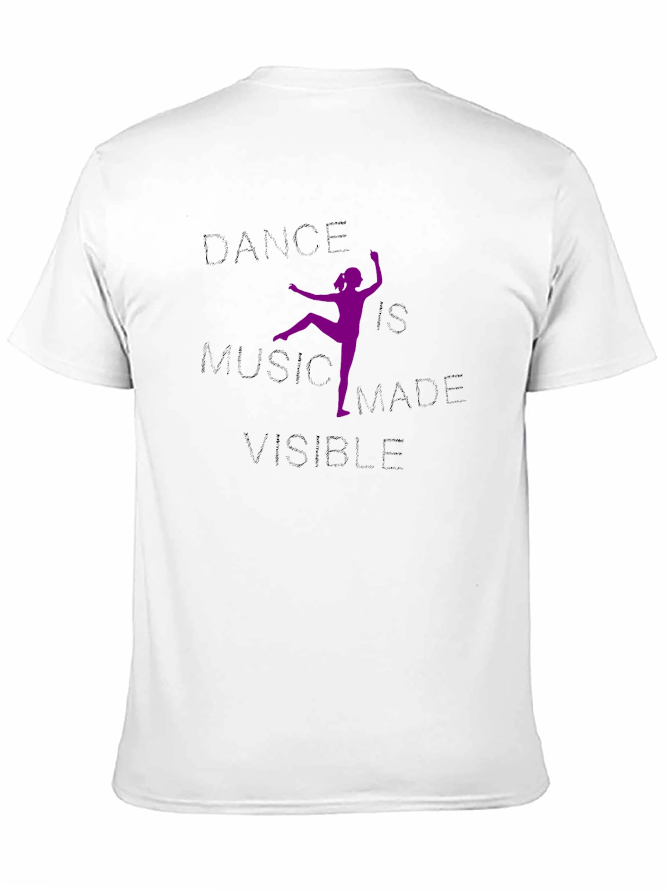 Black Dance Music Made Visible Graphic Tee view 11