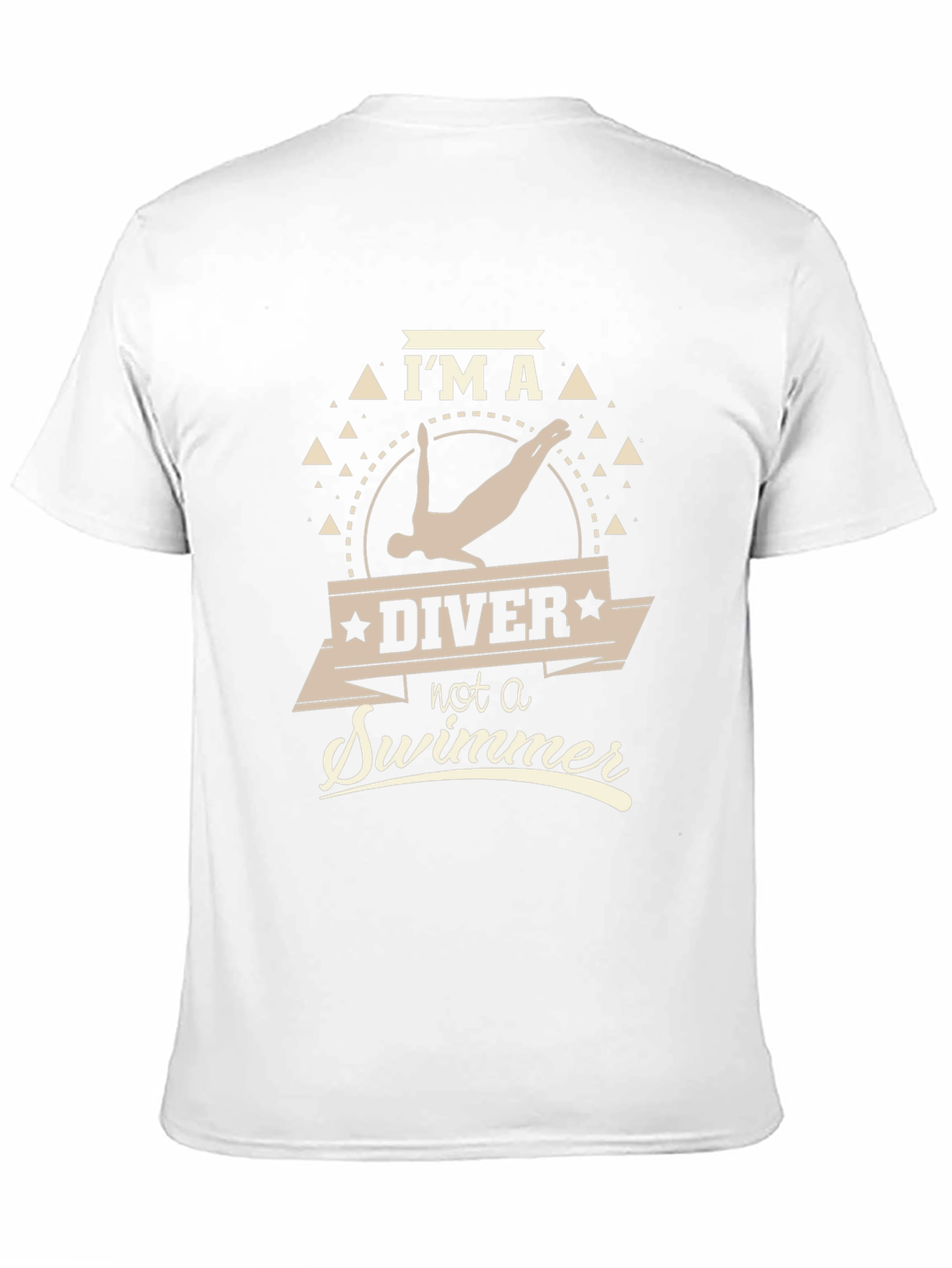 Black I'm A Diver Not A Swimmer T-Shirt view 11