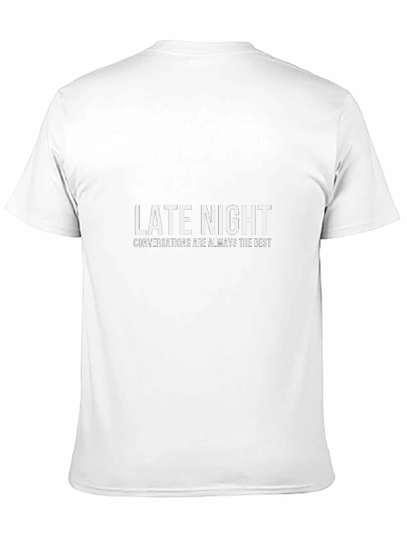 Black Late Night Conversations Graphic Tee view 11