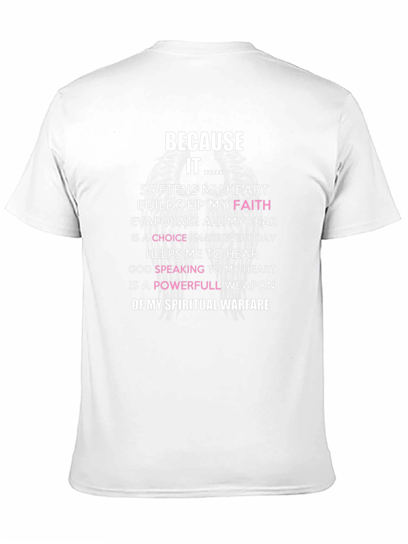 Black Faith-Based Spiritual Warfare T-Shirt view 11