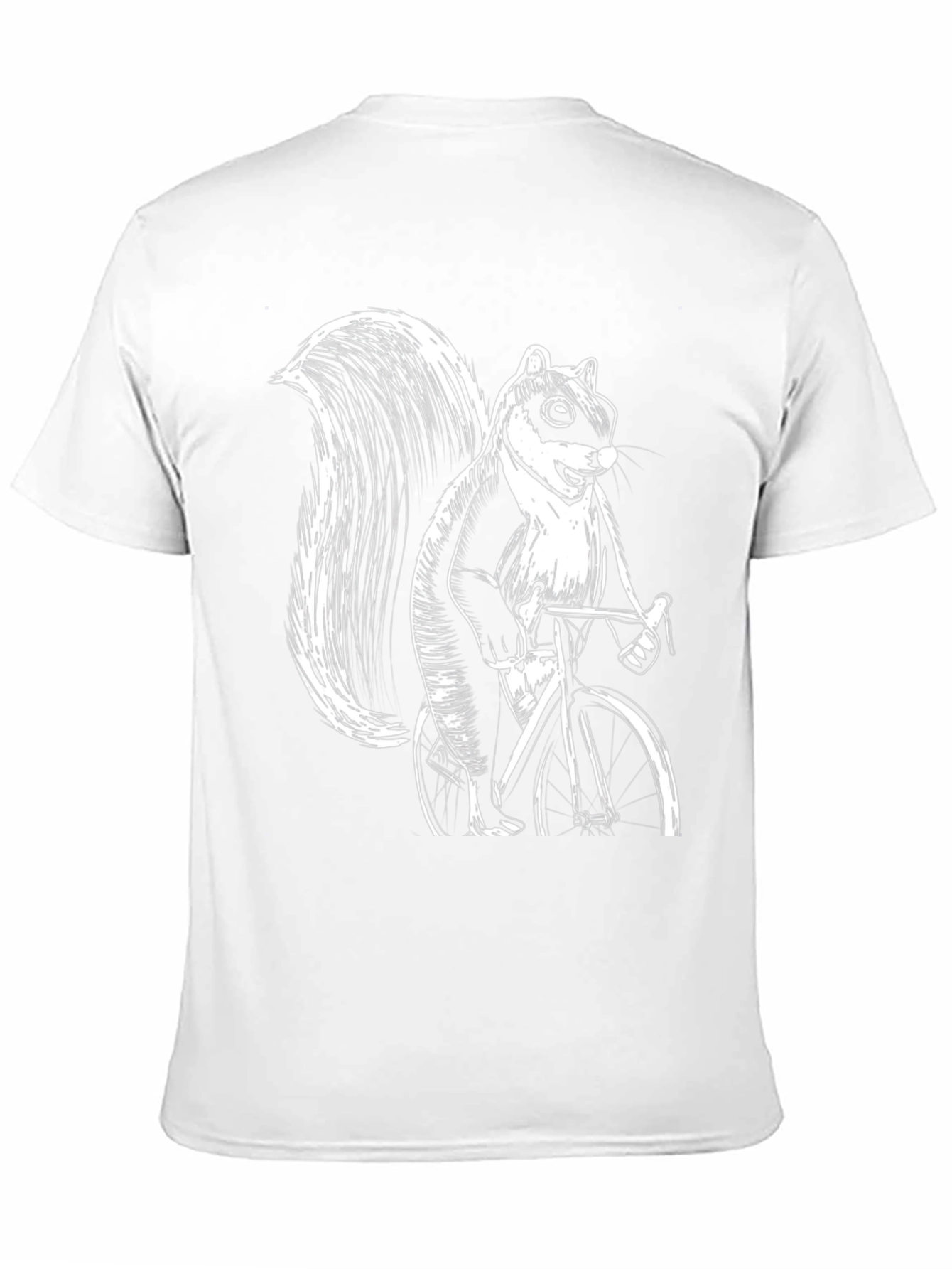 Black Squirrel on Bike Graphic Tee - Black view 11