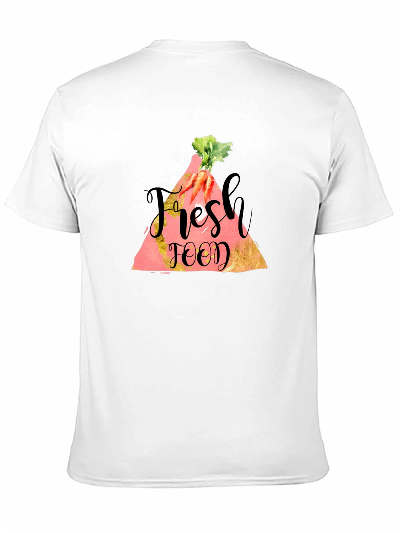 Black Fresh Food Carrot Graphic Tee - Unisex Black T-Shirt view 11