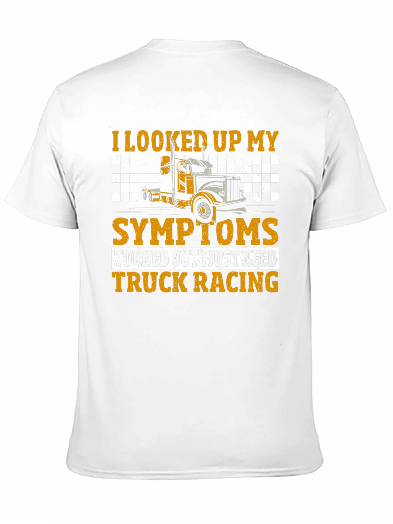 Black Truck Racing T-Shirt - Symptom Relief Funny Tee view 11