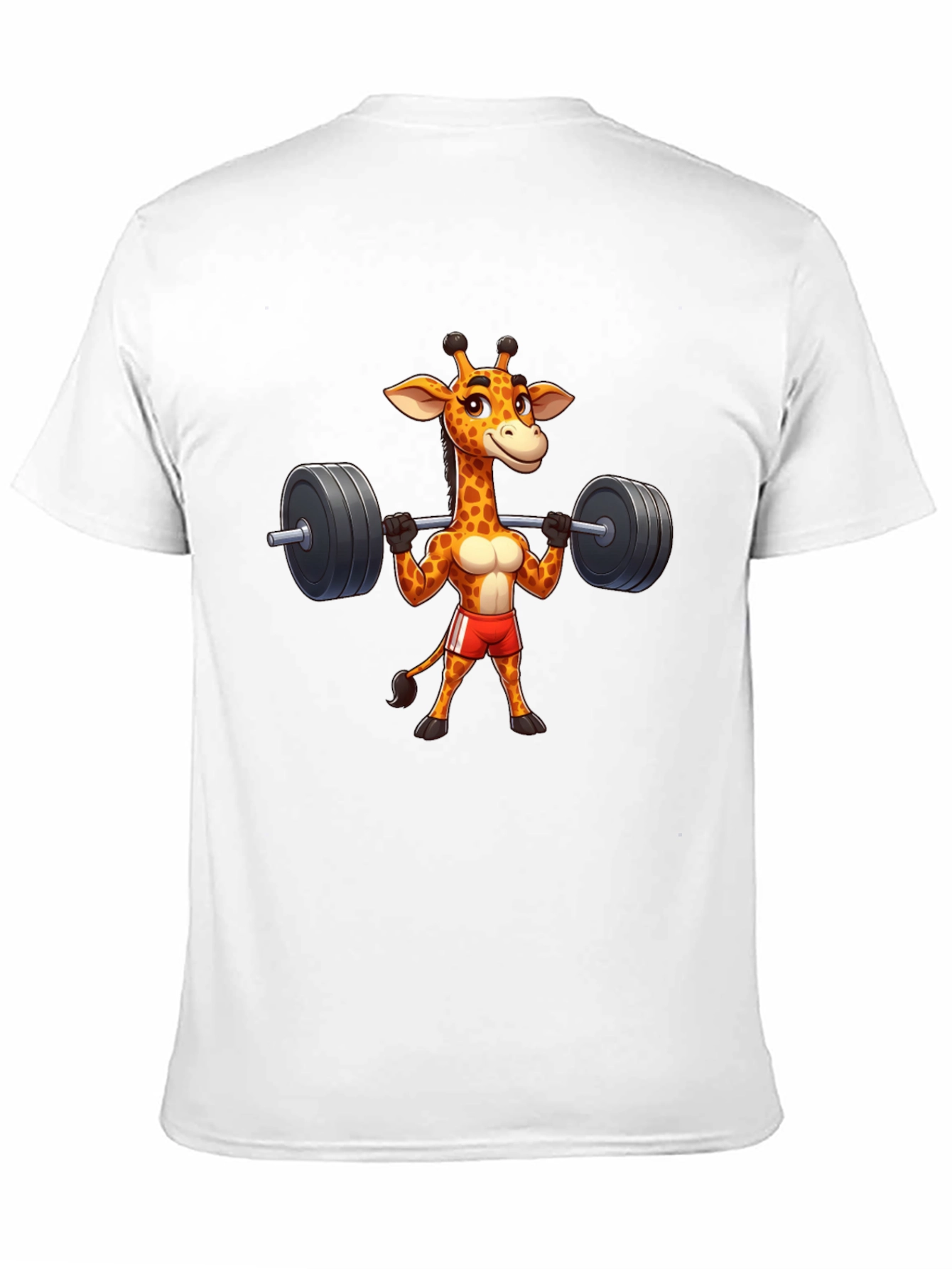 Black Giraffe Gym T-Shirt - Funny Workout Tee view 11