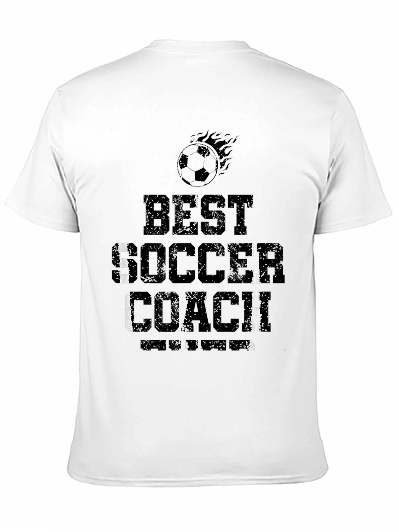 Black Best Soccer Coach T-Shirt view 11
