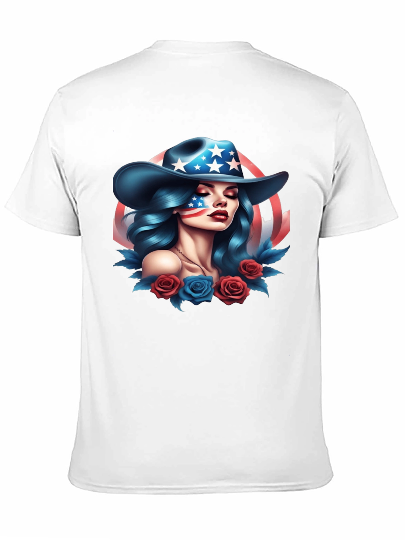 Black American Girl Graphic Tee - Patriotic Style view 11