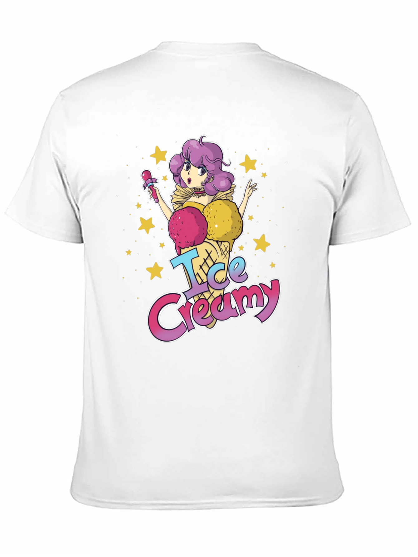 Black Ice Creamy Anime T-Shirt - Sweet & Stylish Tee view 11