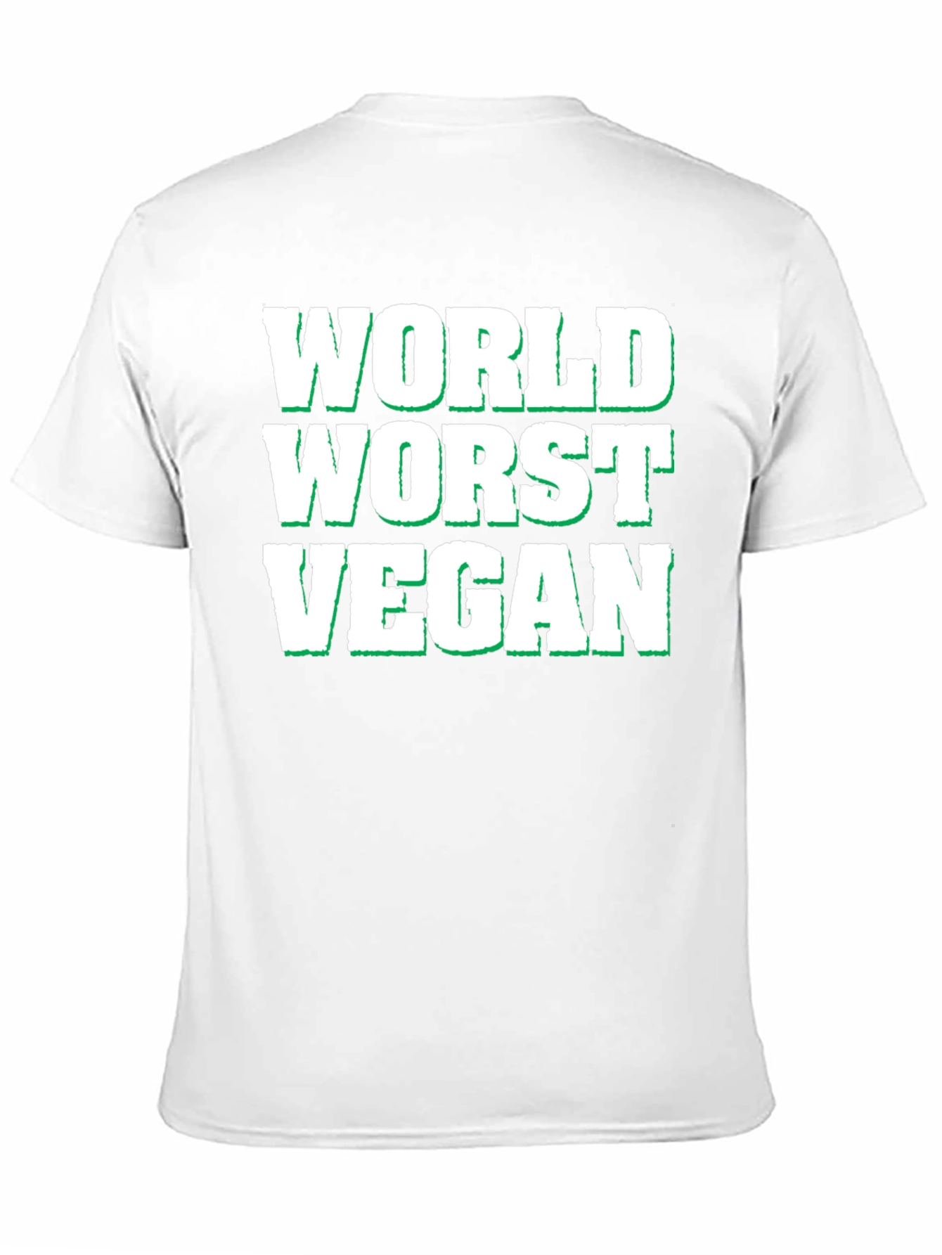 Black World's Worst Vegan T-Shirt - Funny Novelty Tee view 11