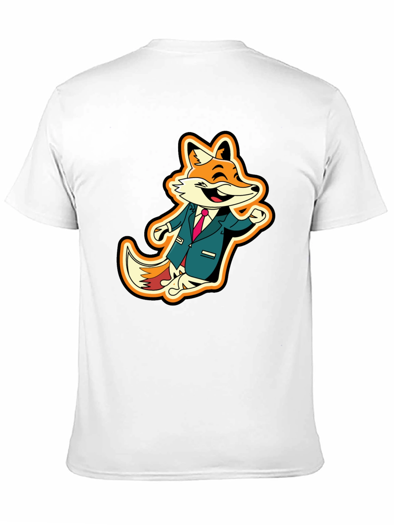 Black Fox in Suit Graphic Tee - Stylish Animal T-Shirt view 11