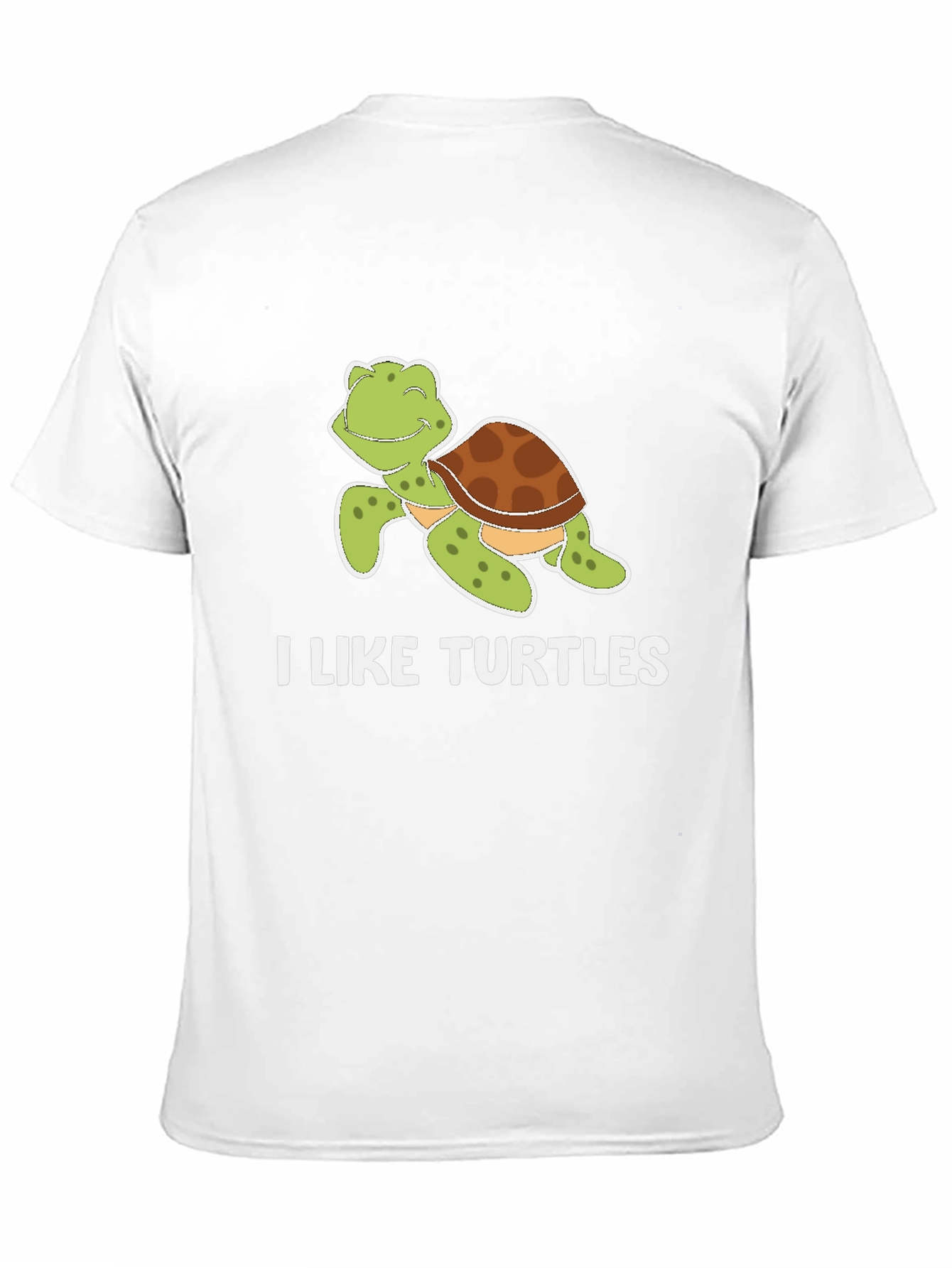 Black I Like Turtles T-Shirt view 11