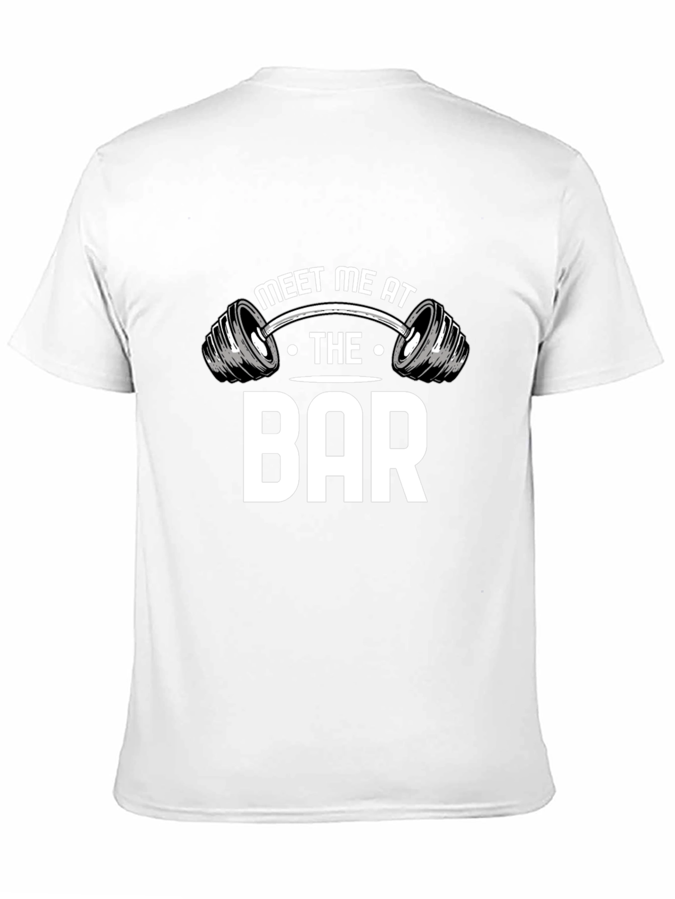 Black Meet Me at The Bar T-Shirt - Funny Gym Workout Tee view 11