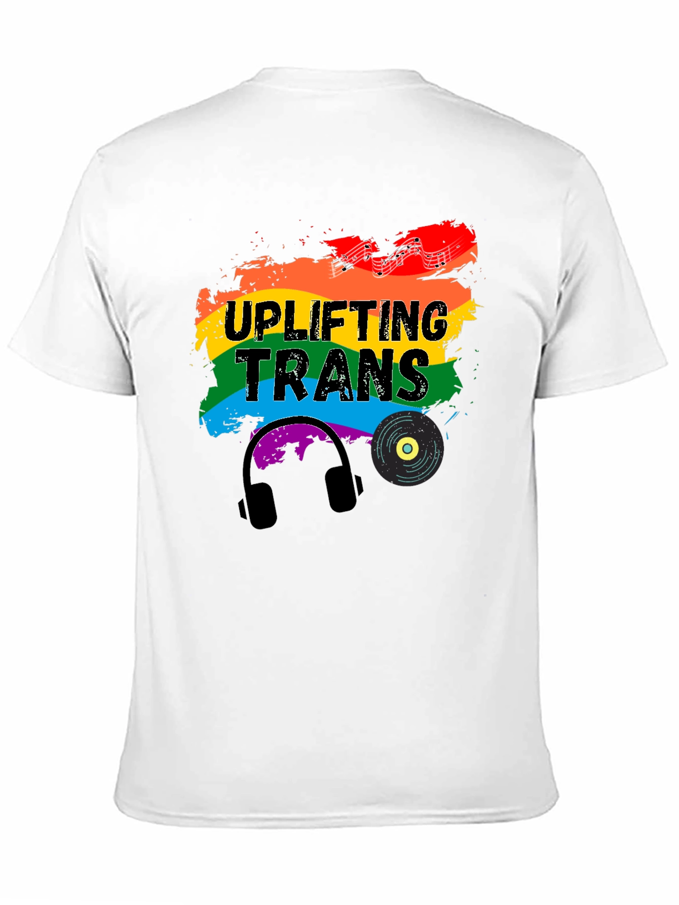 Black Uplifting Trans Pride T-Shirt view 11