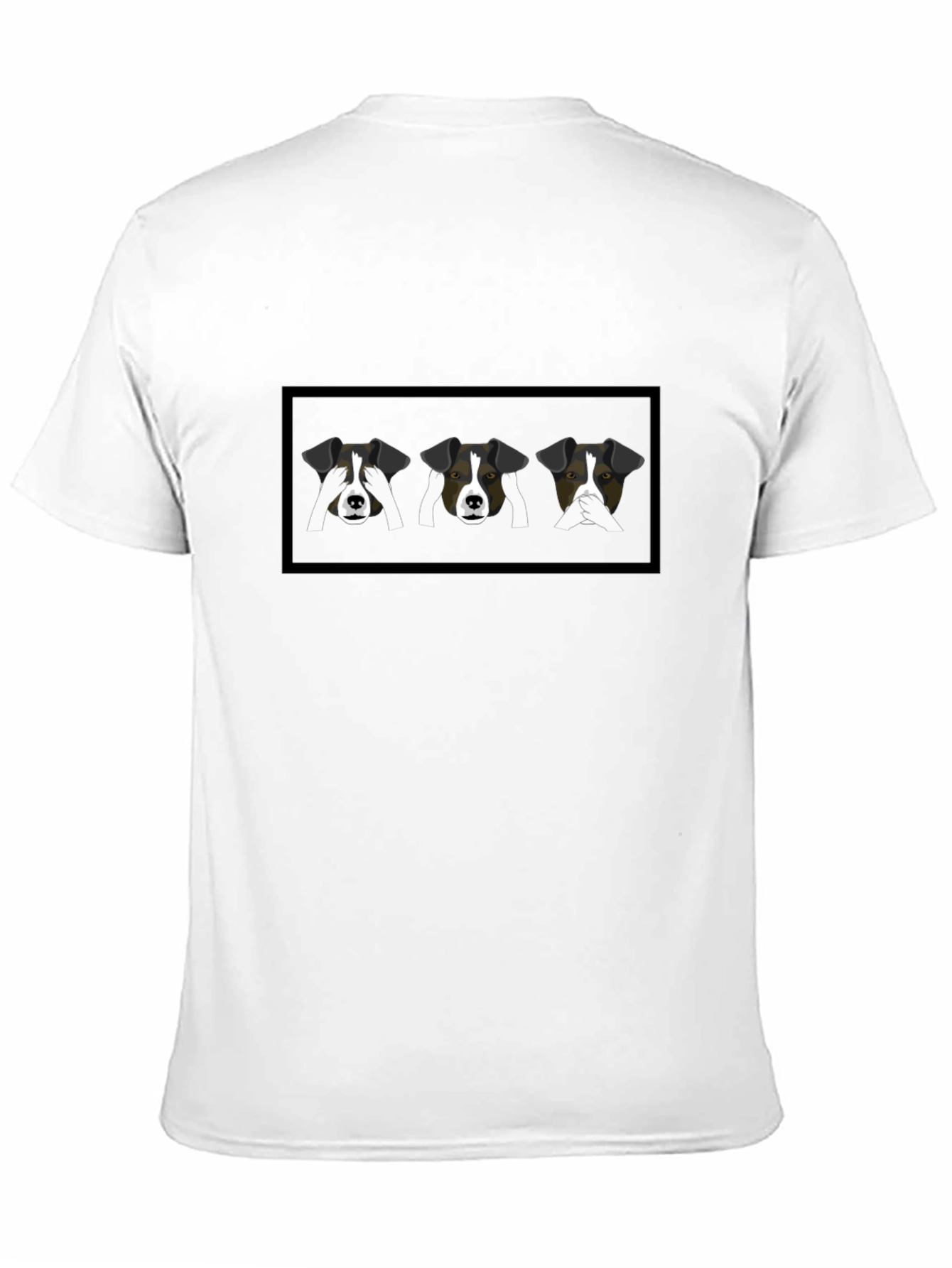Black Dog Speak T-Shirt: Hear, See, Speak No Evil view 11