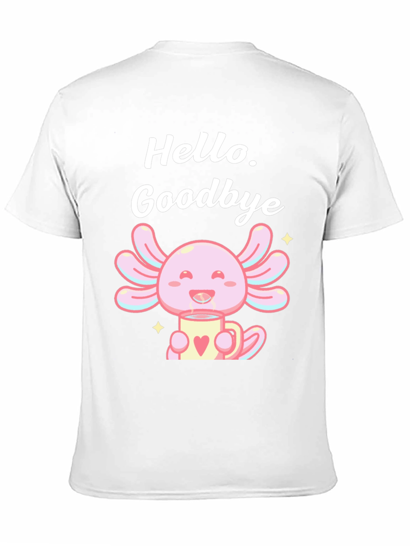 Black Hello Goodbye Axolotl T-Shirt view 11