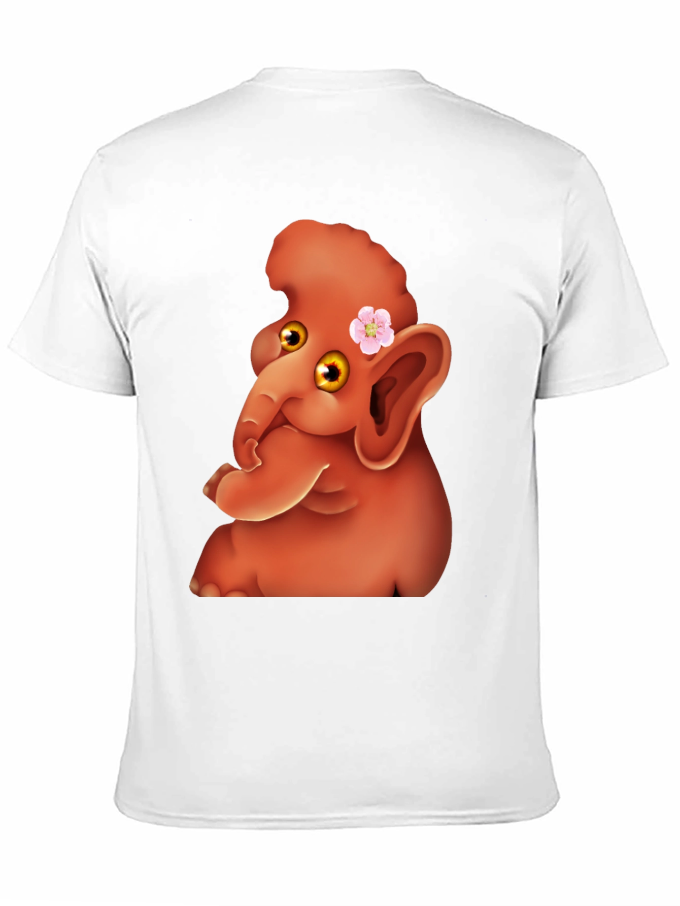 Black Cartoon Elephant Tee view 11
