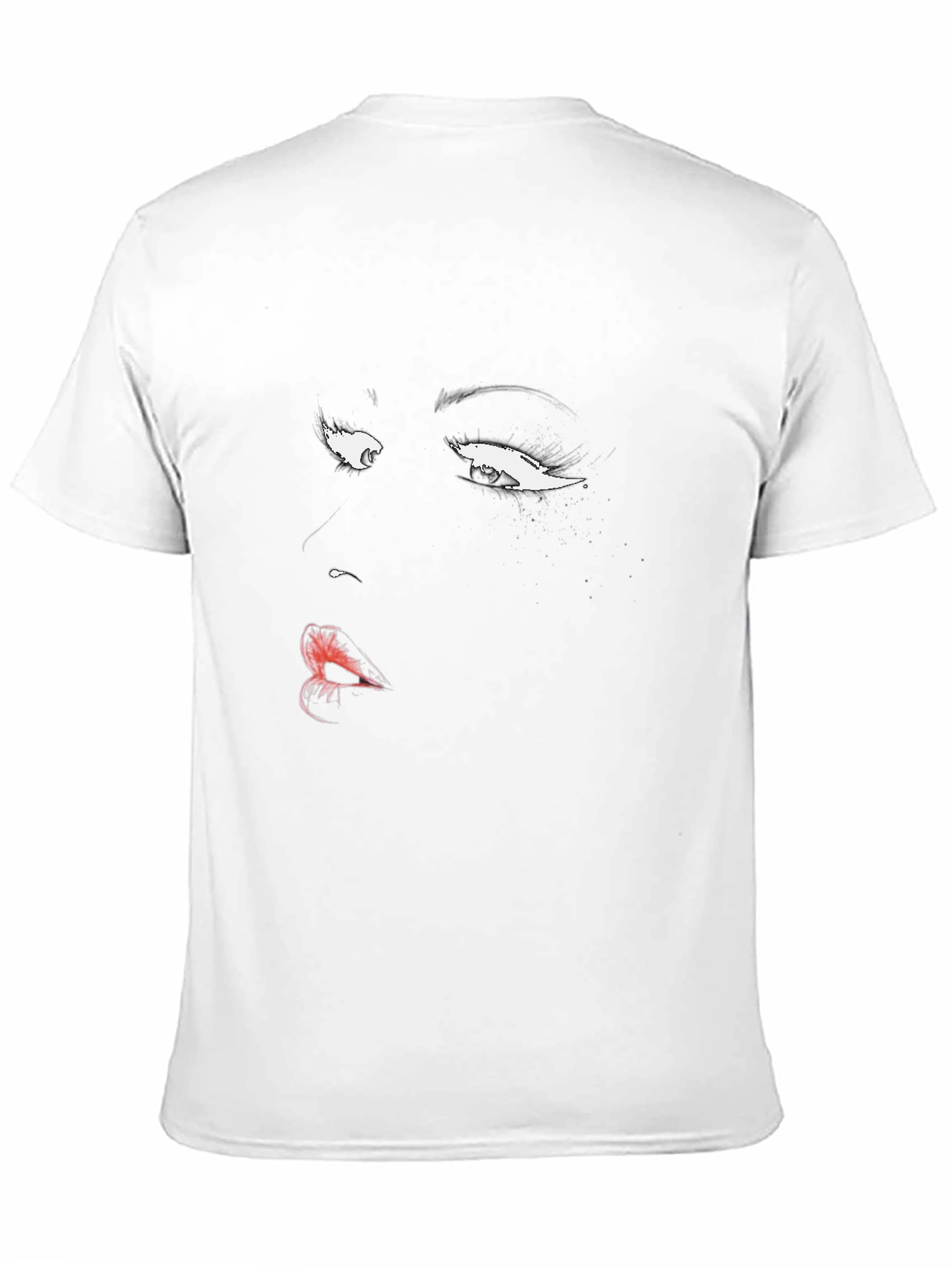 Black Dramatic Eyes Graphic Print Tee view 11