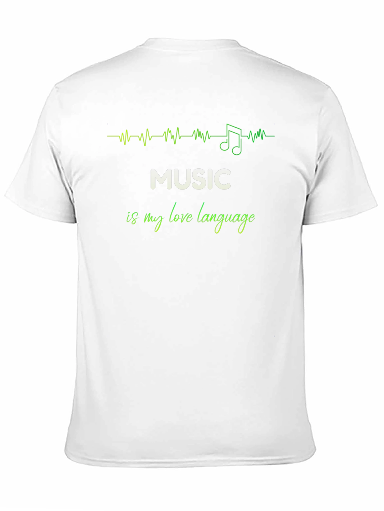 Black Music is My Love Language Black T-Shirt view 11