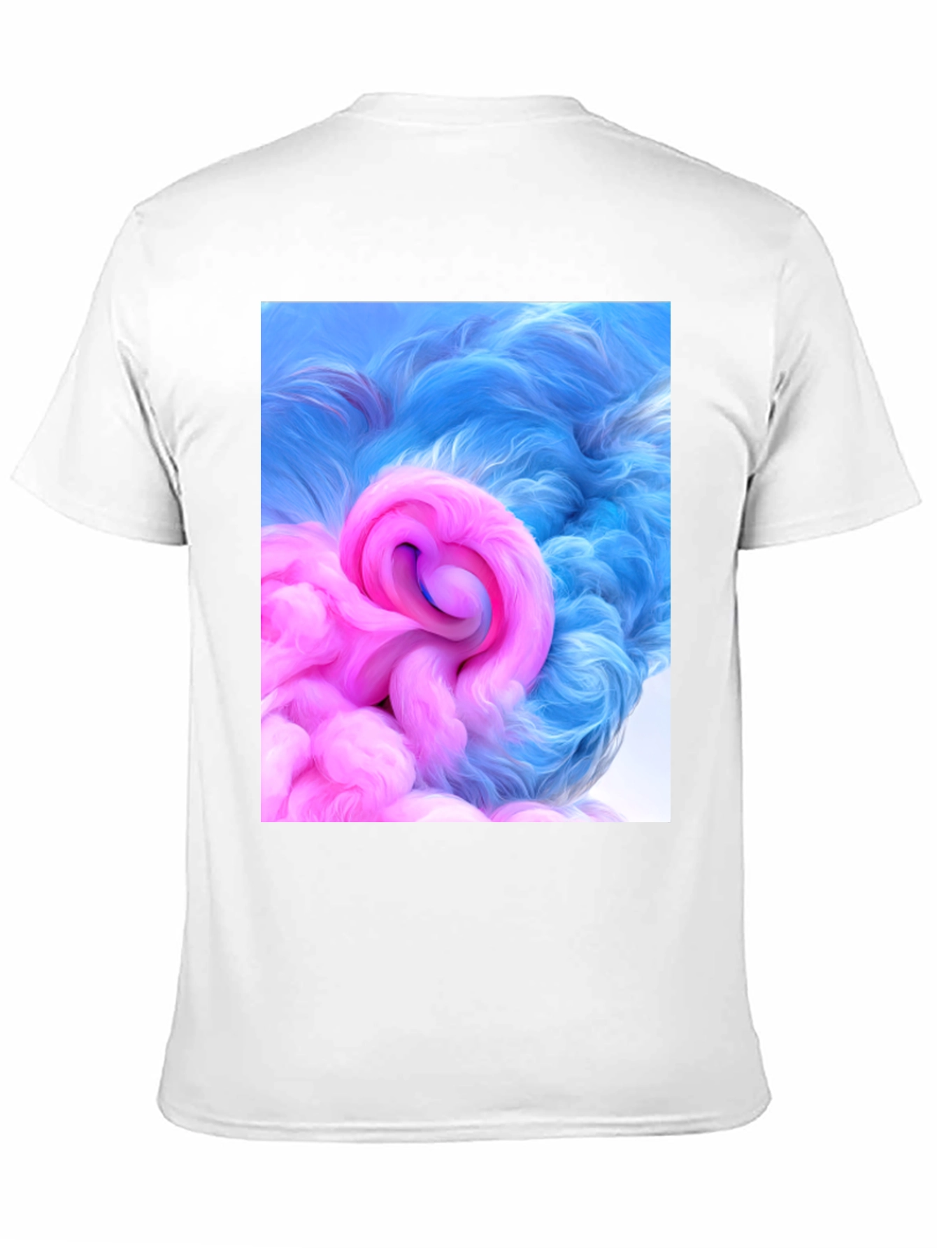 Black Abstract Swirl Graphic Tee - Modern Art T-Shirt view 11