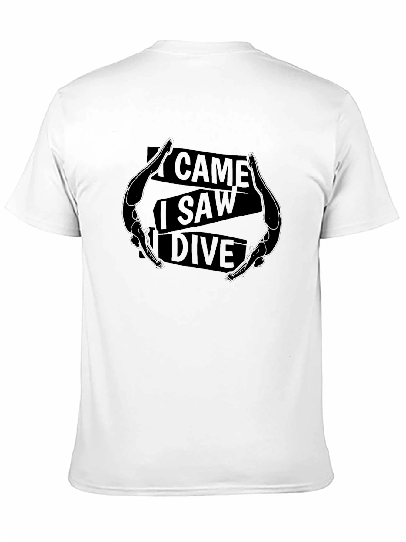 Black I Came I Saw I Dive Graphic T-Shirt view 11