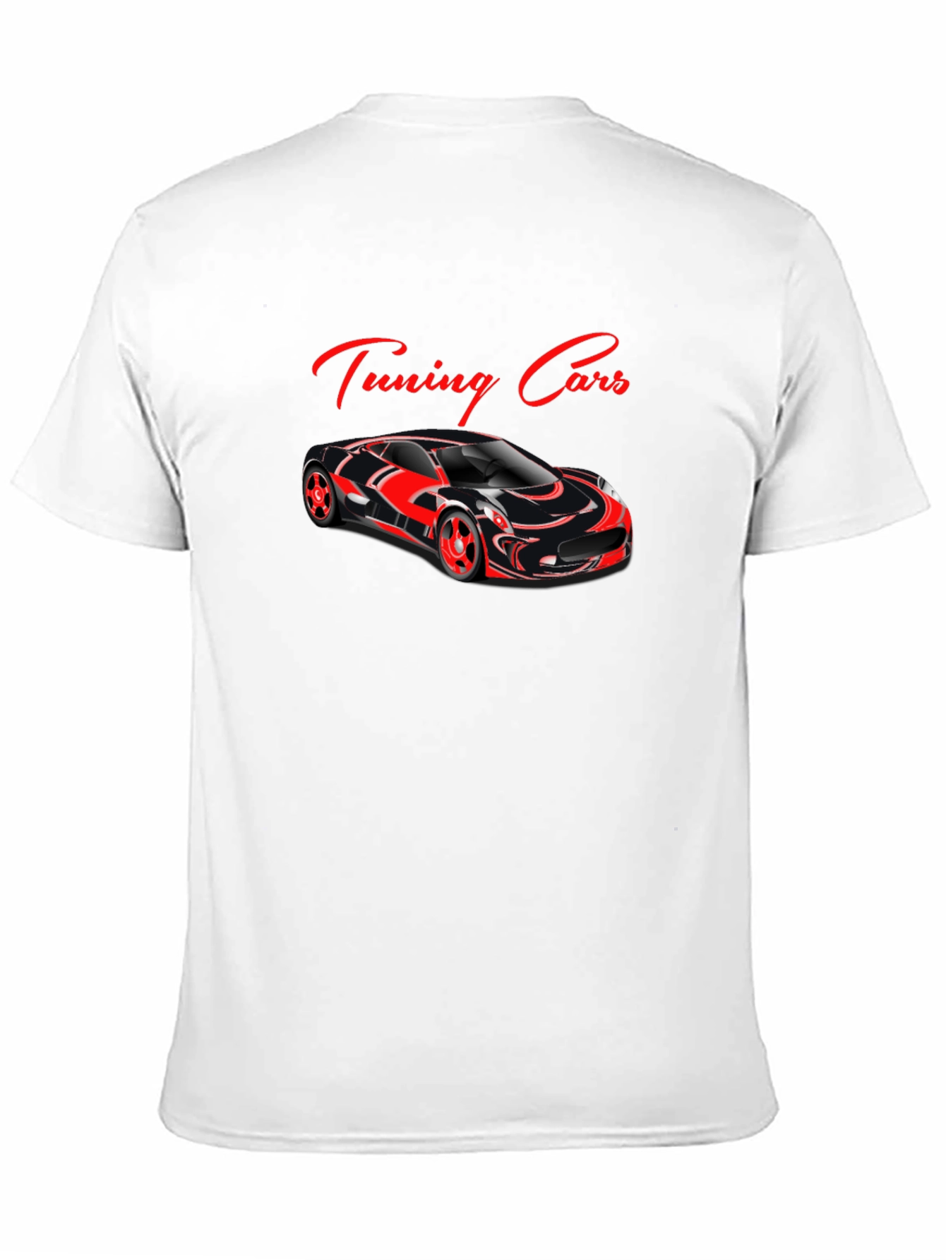 Black Tuning Cars Graphic T-Shirt view 11