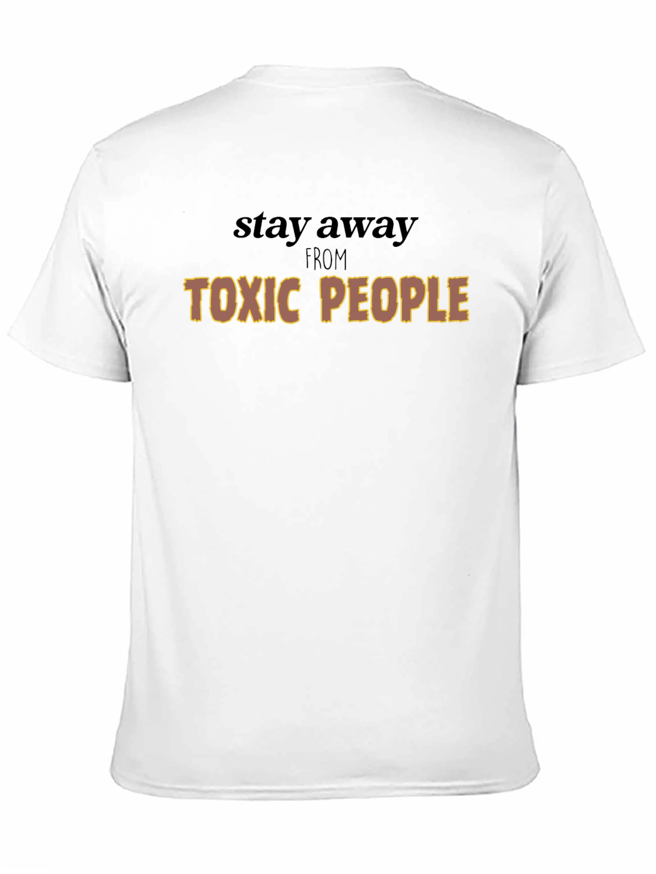 Black Toxic People Graphic Tee - Stay Away T-Shirt view 11