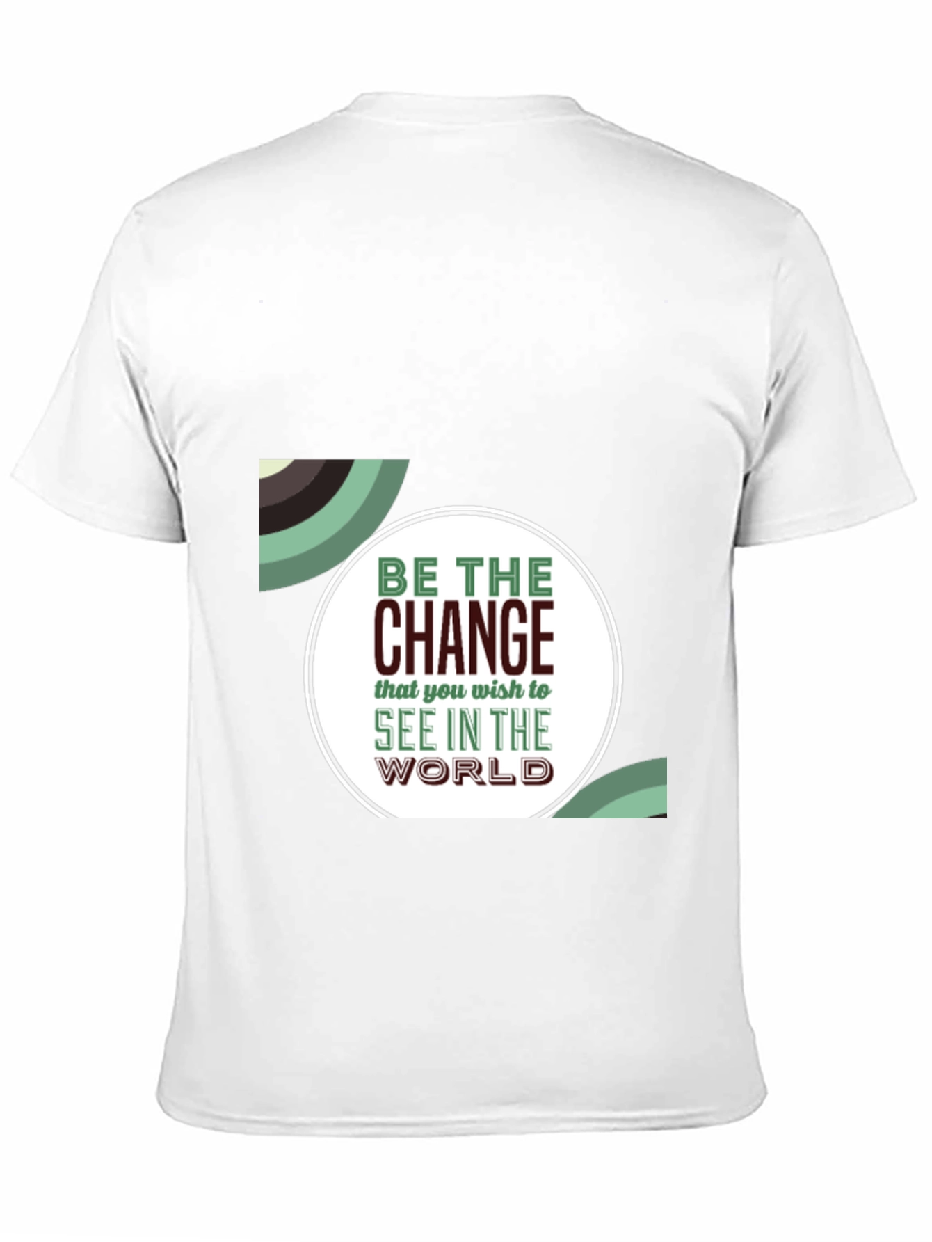 Black Inspirational Graphic T-Shirt - Be The Change view 11