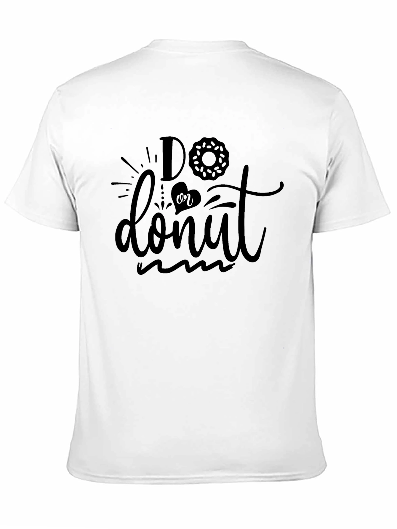 Black Do or Donut Graphic Tee - Casual Black T-Shirt view 11