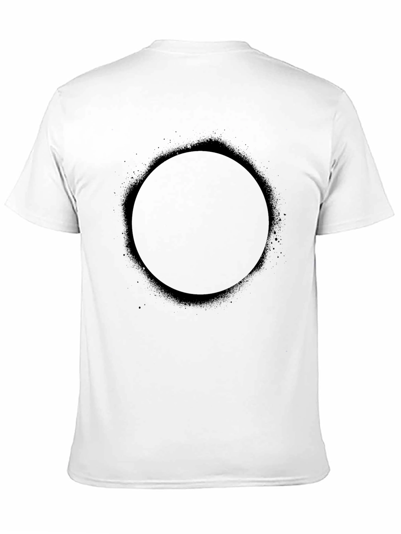 Black Circle Graphic Tee - Modern Minimalist Design - 11