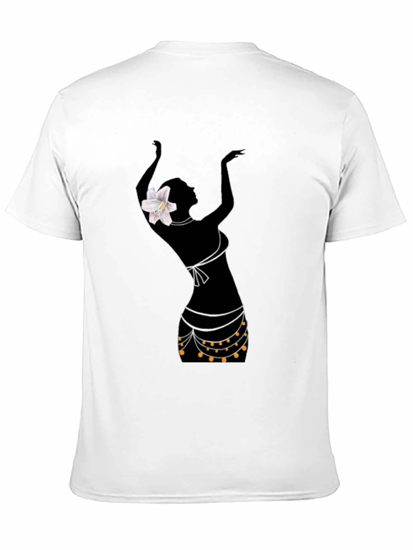 Black Silhouette Dancer Graphic Tee - Stylish Black T-Shirt view 11