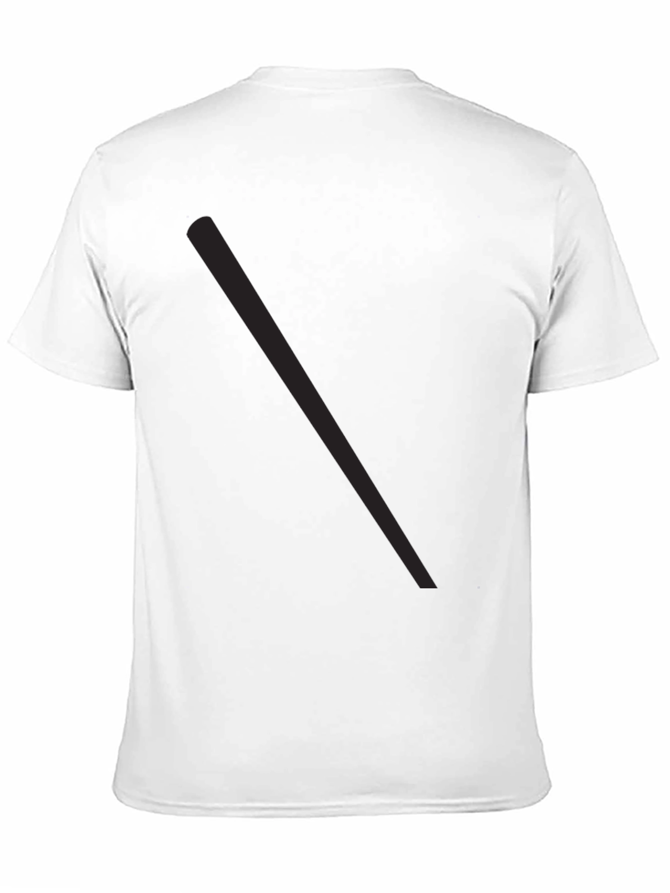 Black Men's Solid Black Casual T-Shirt view 11