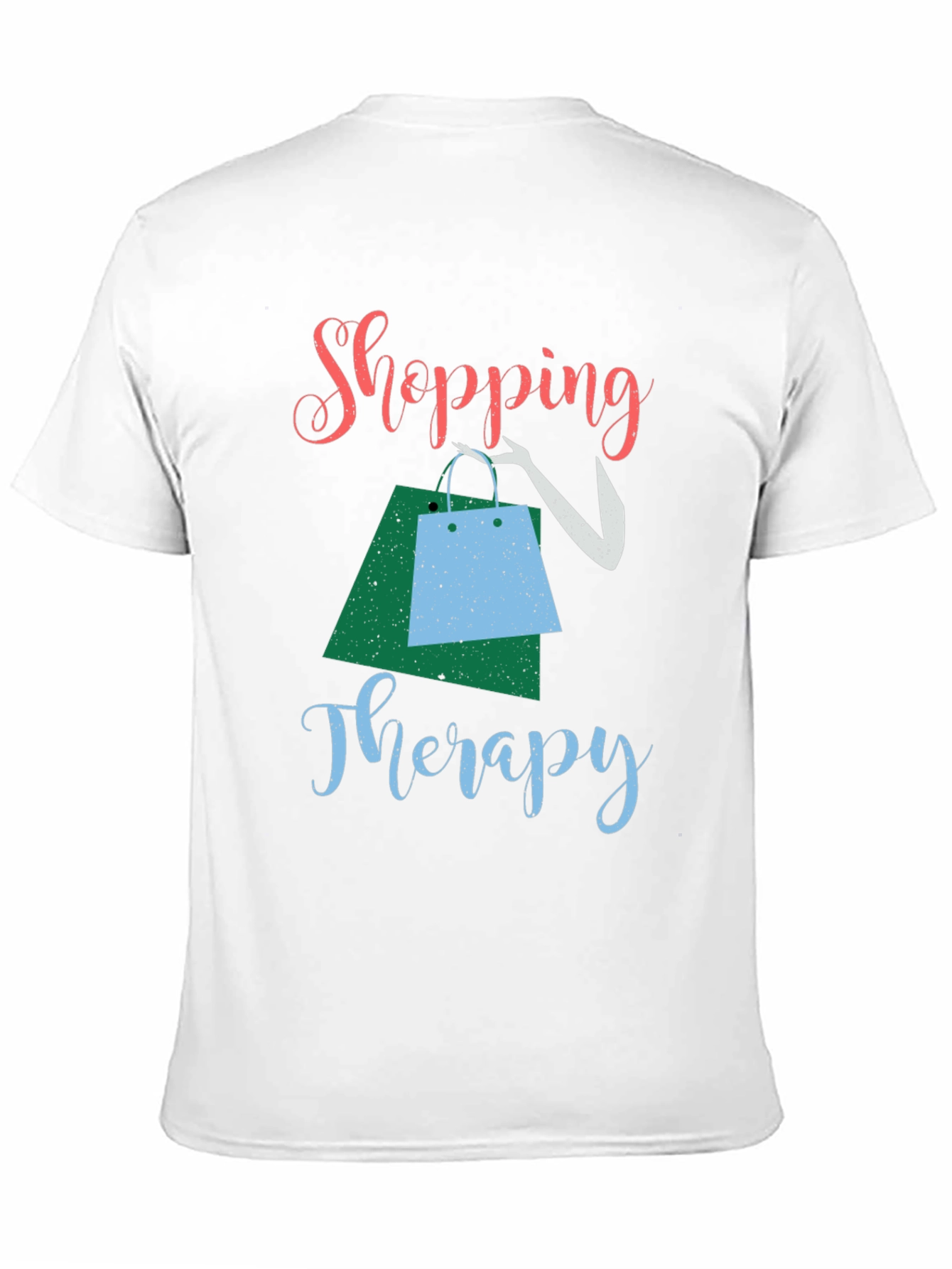 Black Shopping Therapy Tee view 11