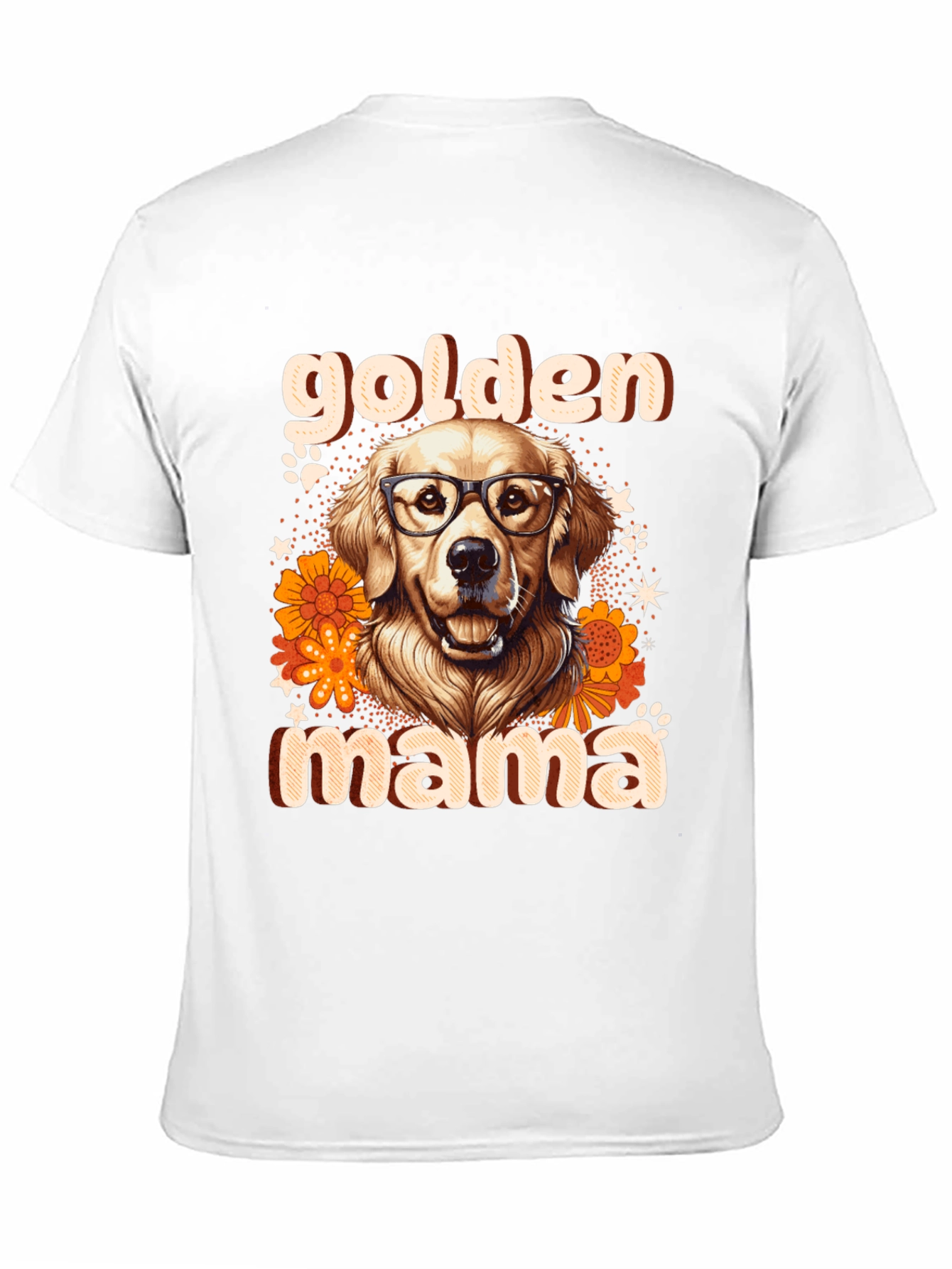 Black Golden Mama Dog T-Shirt view 11