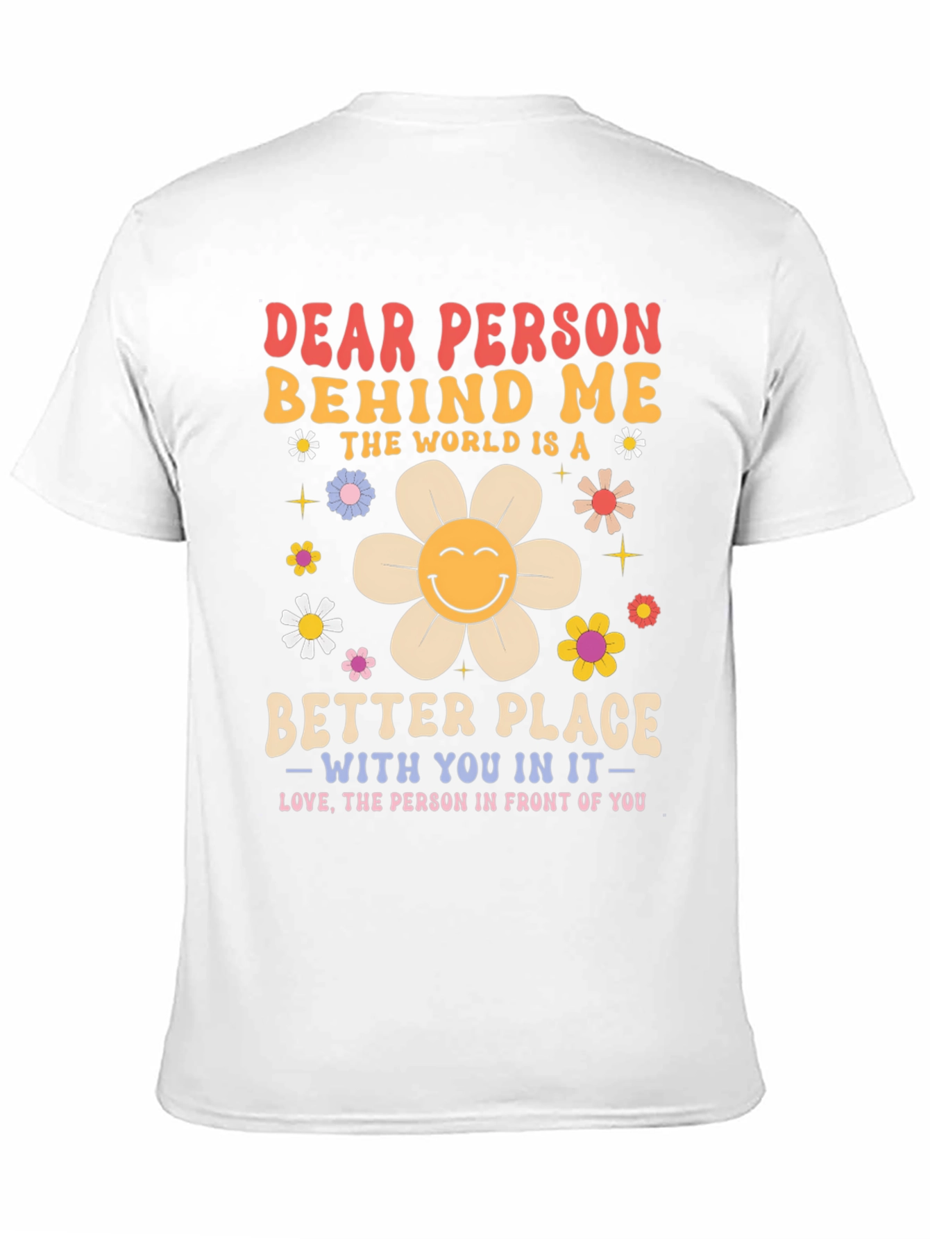 Black Dear Person Behind Me Graphic Tee - Positive Message view 11