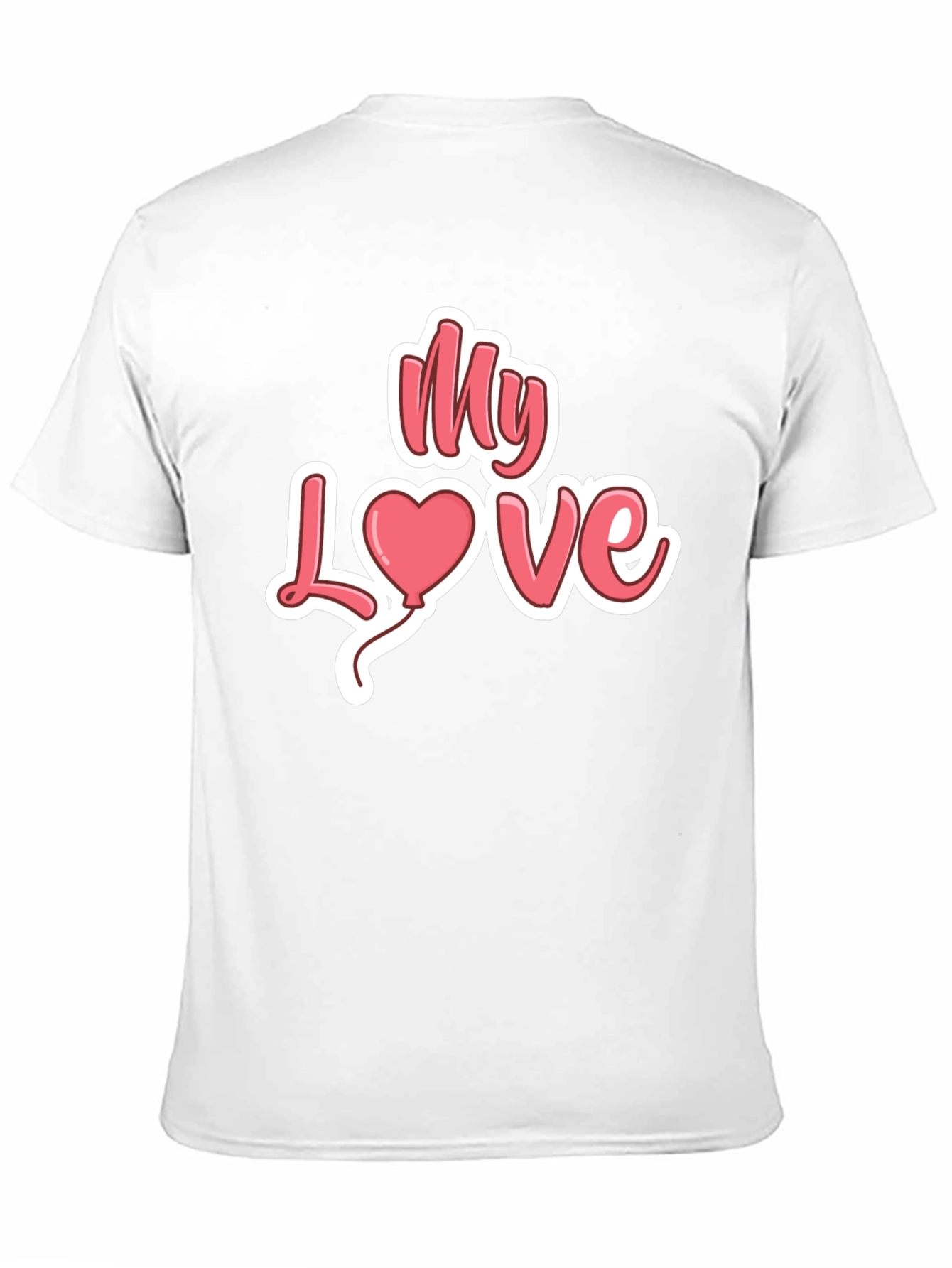 Black My Love Heart Valentine's Day Graphic Tee view 11