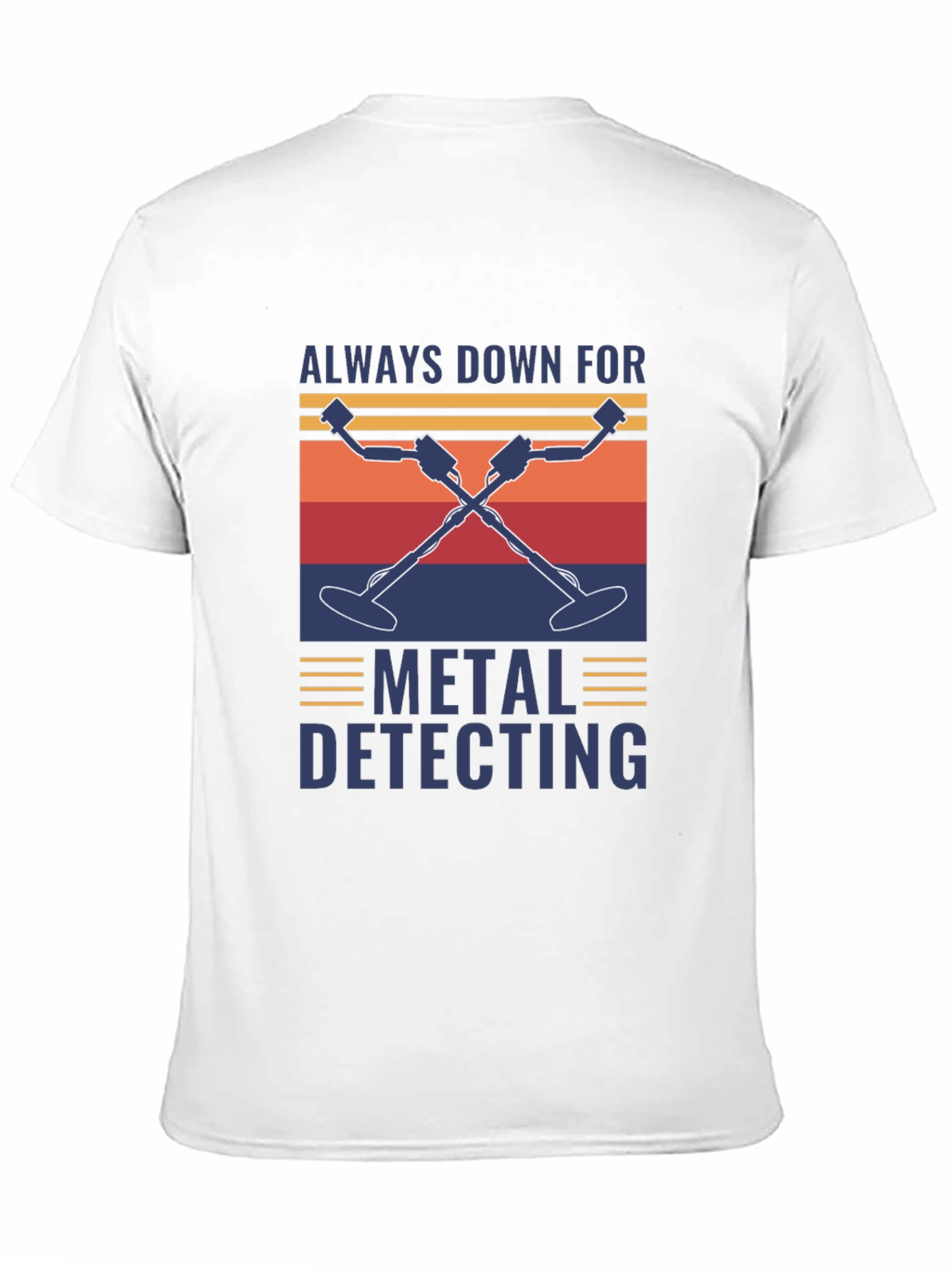 Black Metal Detecting T-Shirt - Always Down For view 11