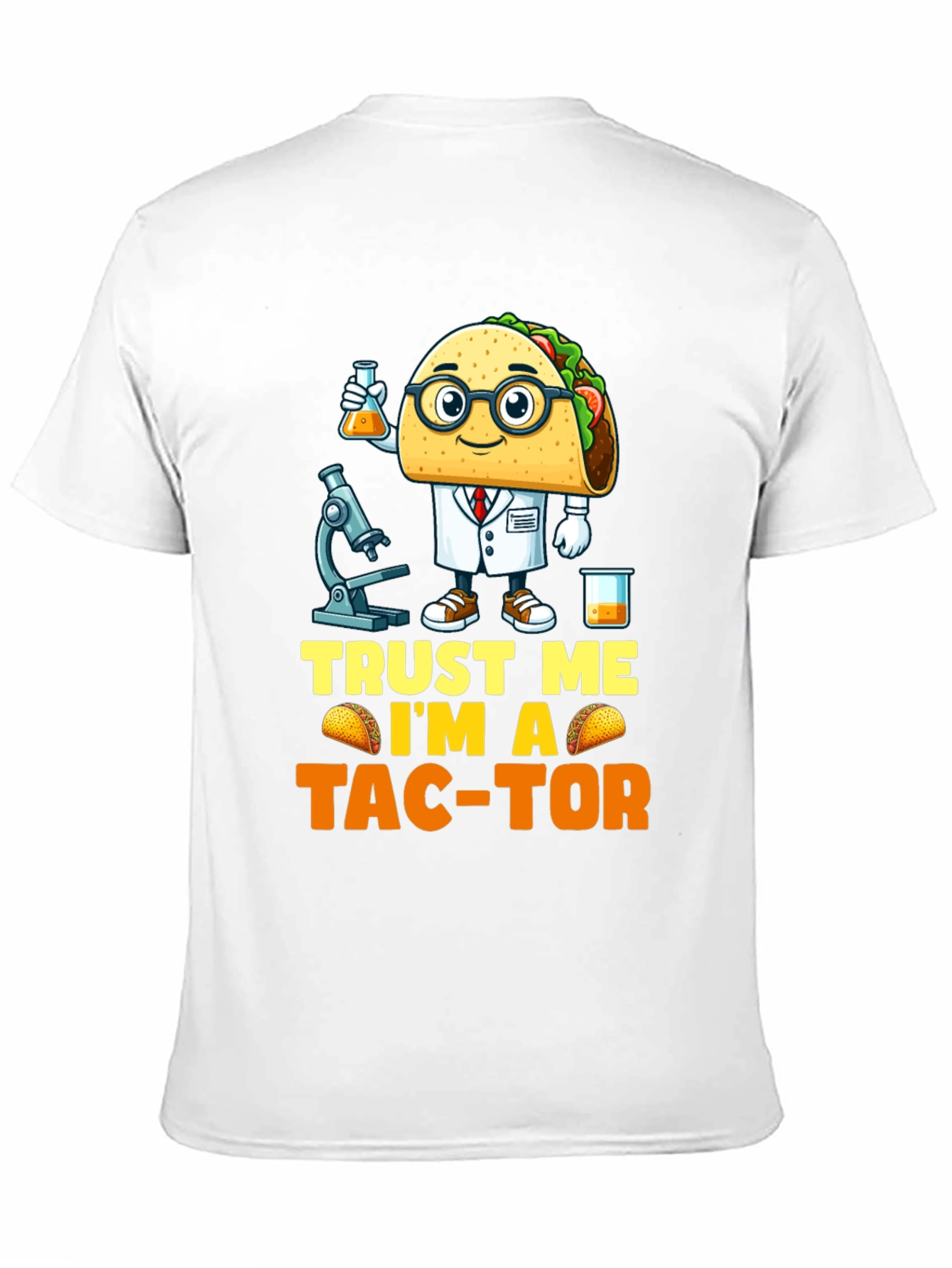 Black Trust Me I'm A Tac-Tor T-Shirt view 11