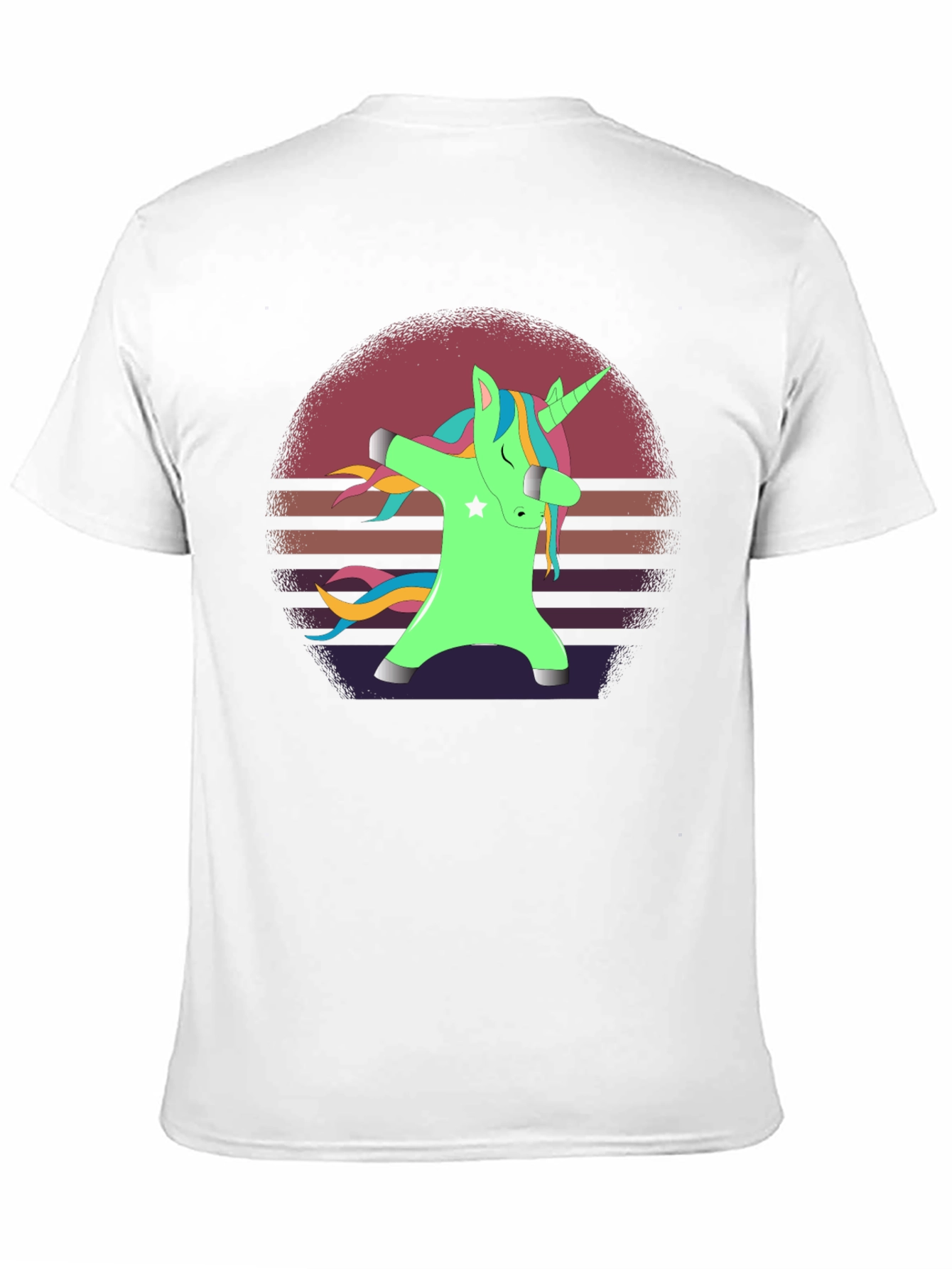 Black Dabbing Unicorn T-Shirt view 11