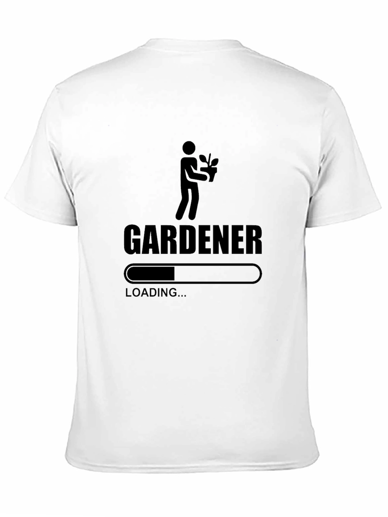 Black Gardener Loading Black T-Shirt view 11