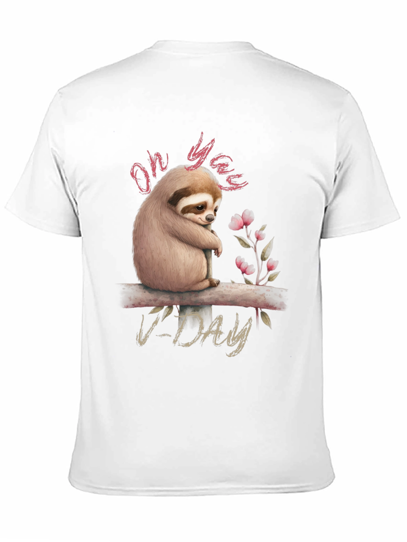 Black Oh Yaas V-Day Sloth Graphic Tee view 11