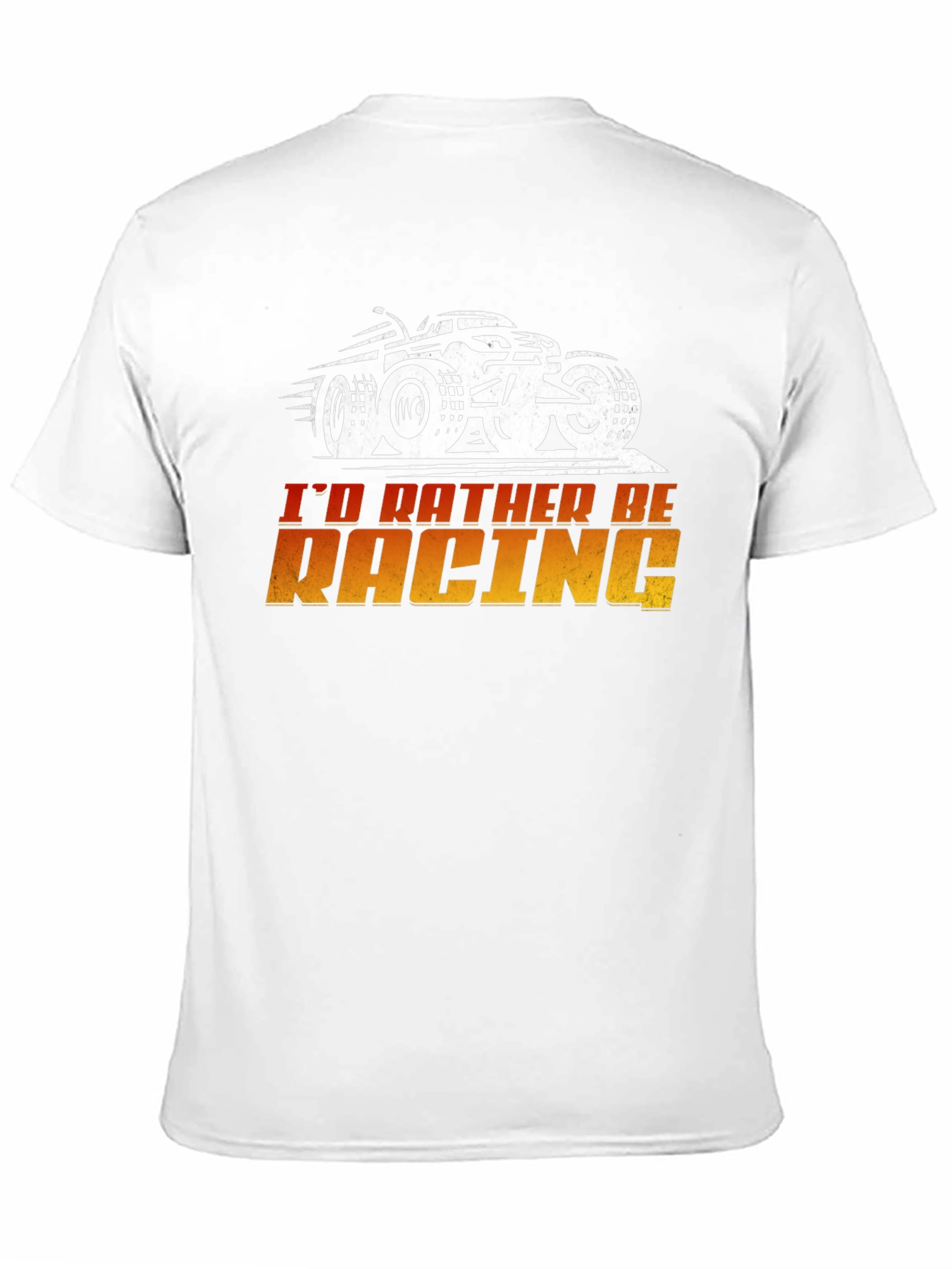 Black I'd Rather Be Racing Black Graphic Tee view 11