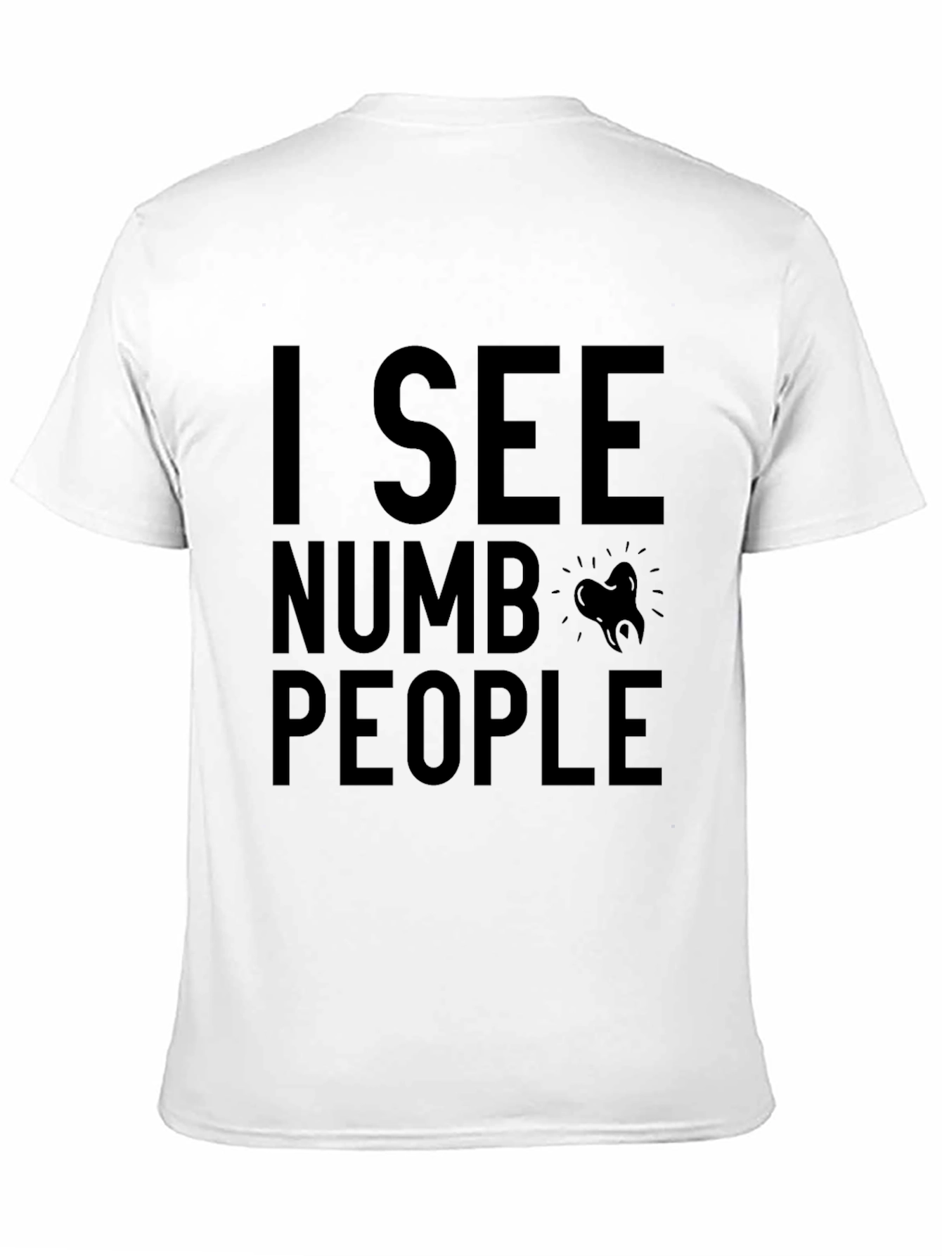 Black I See Numb People Graphic T-Shirt - Black view 11
