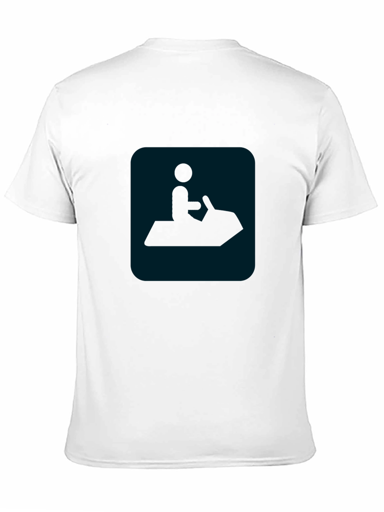 Black Black T-Shirt with Jet Ski Graphic view 11