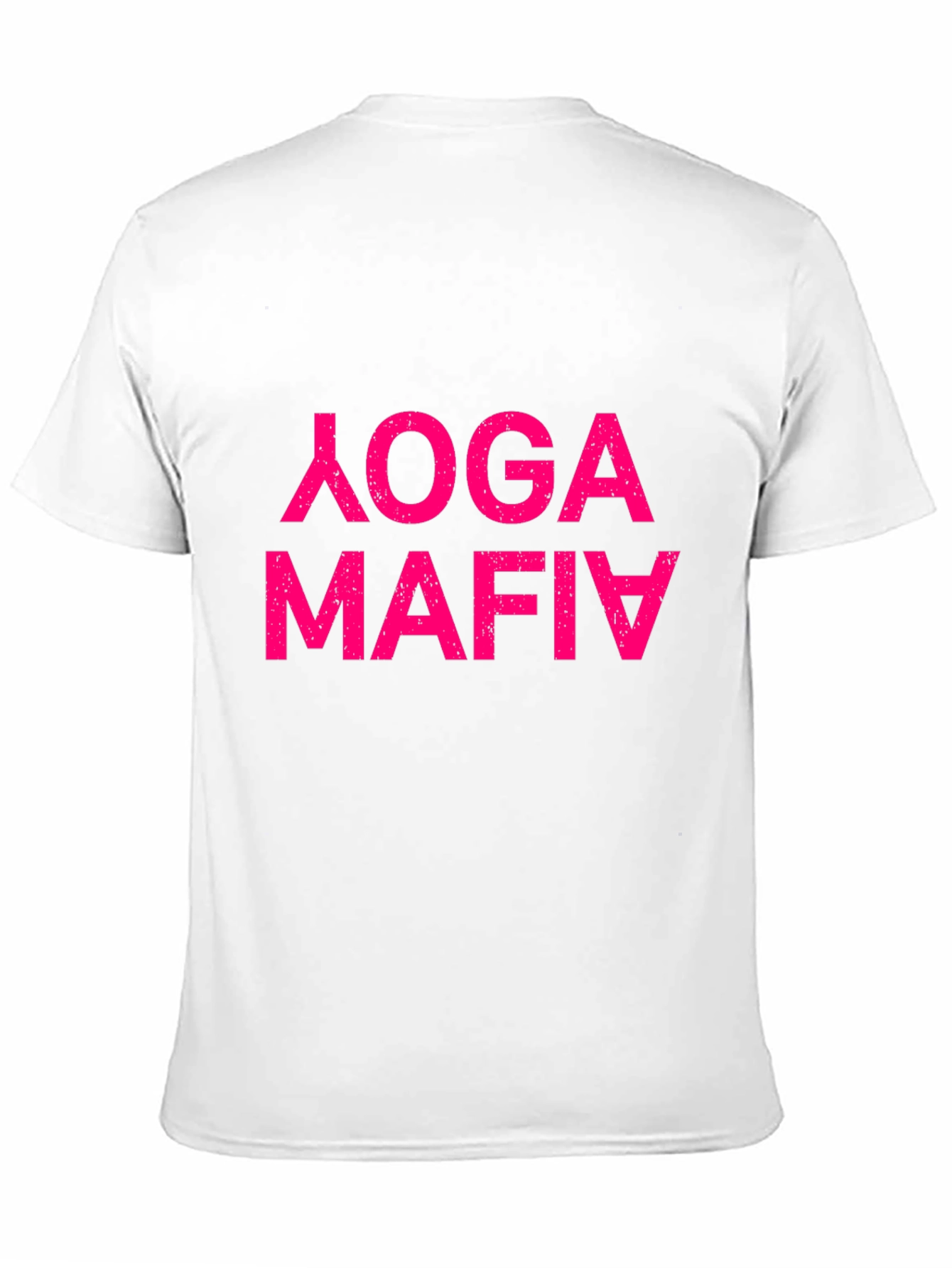 Black Yoga Mafia Funny T-Shirt view 11